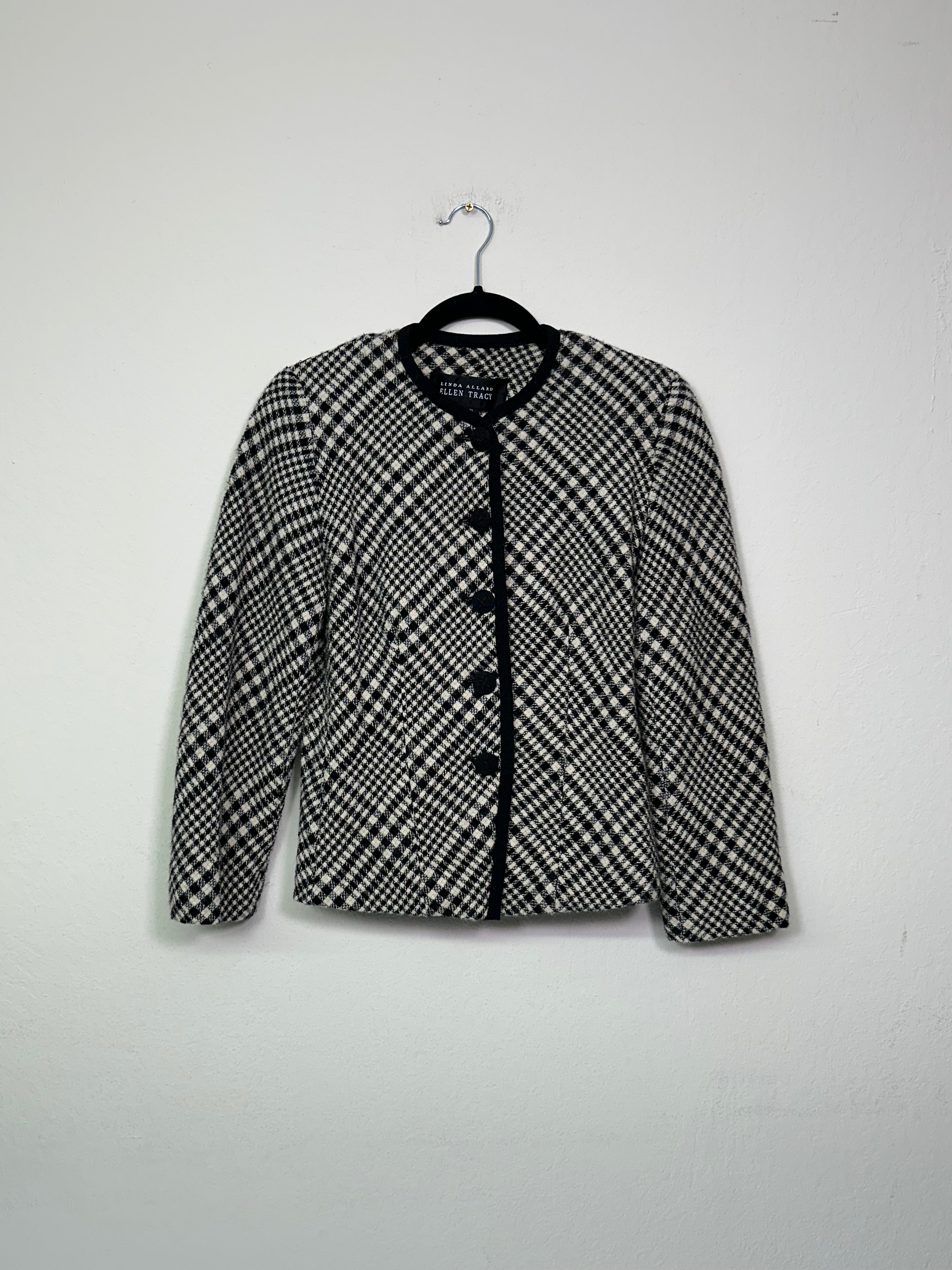 Wool Check Jacket