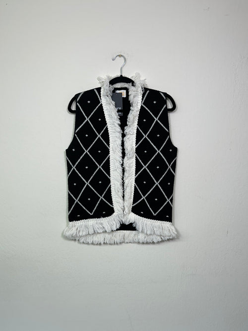 70s Fringe Knit Vest