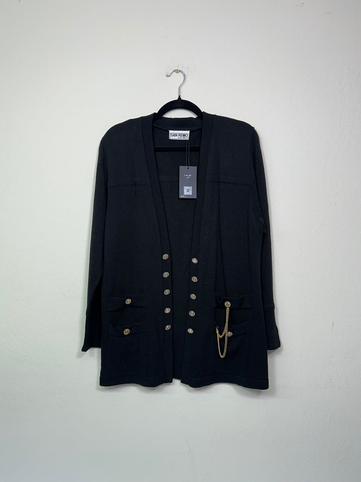 Gold-Accent Cardigan