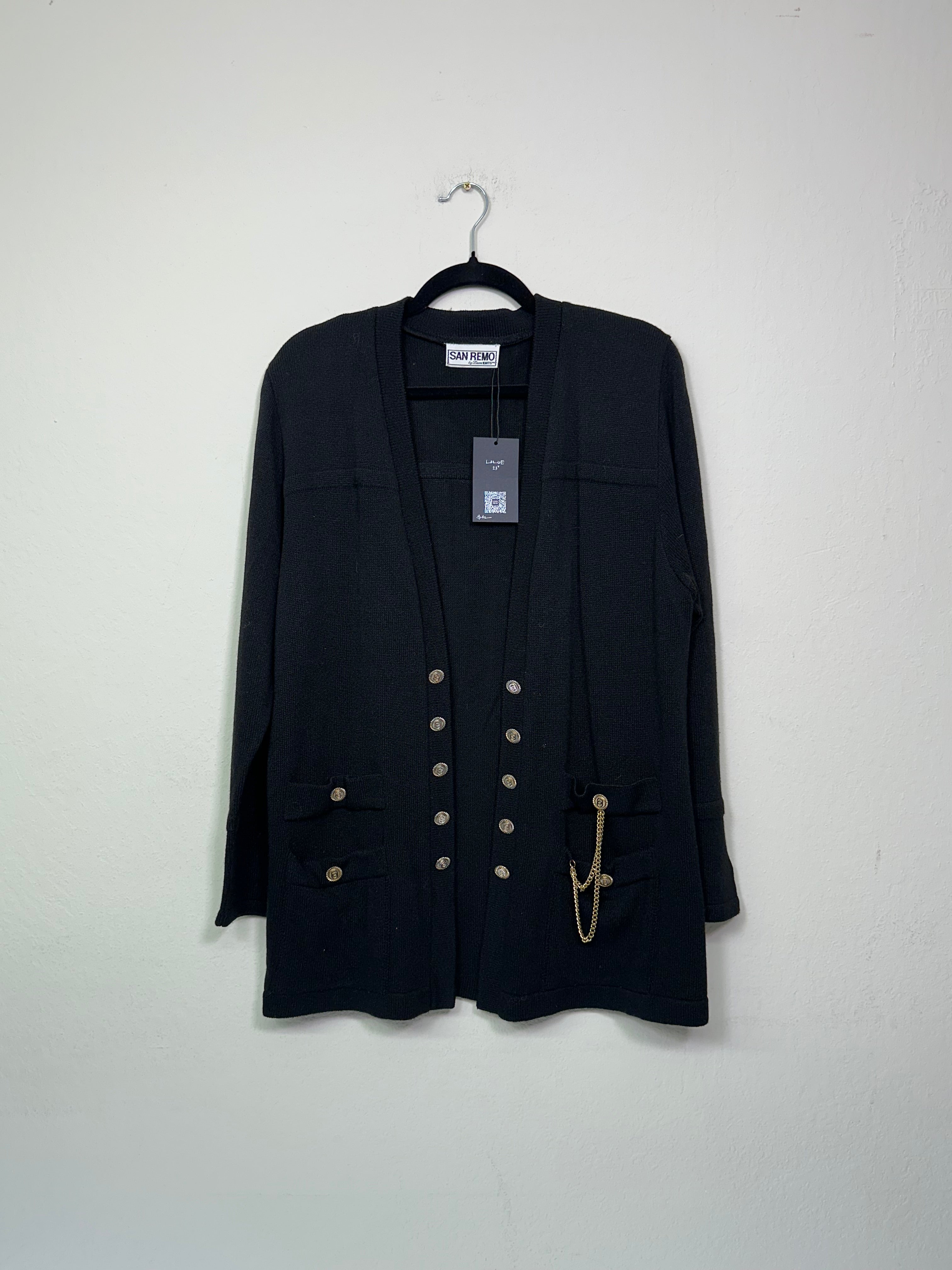 Gold-Accent Cardigan