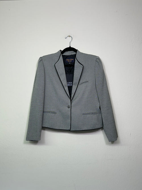 70s Herringbone Tailored Blazer