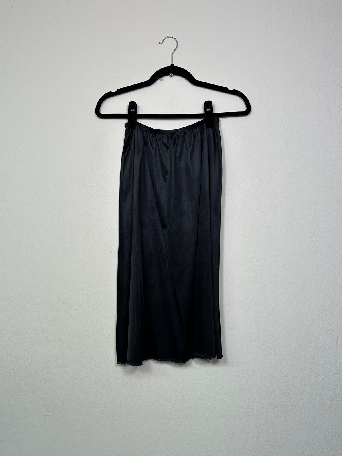 Vanity Fair Black Vintage Slip Skirt