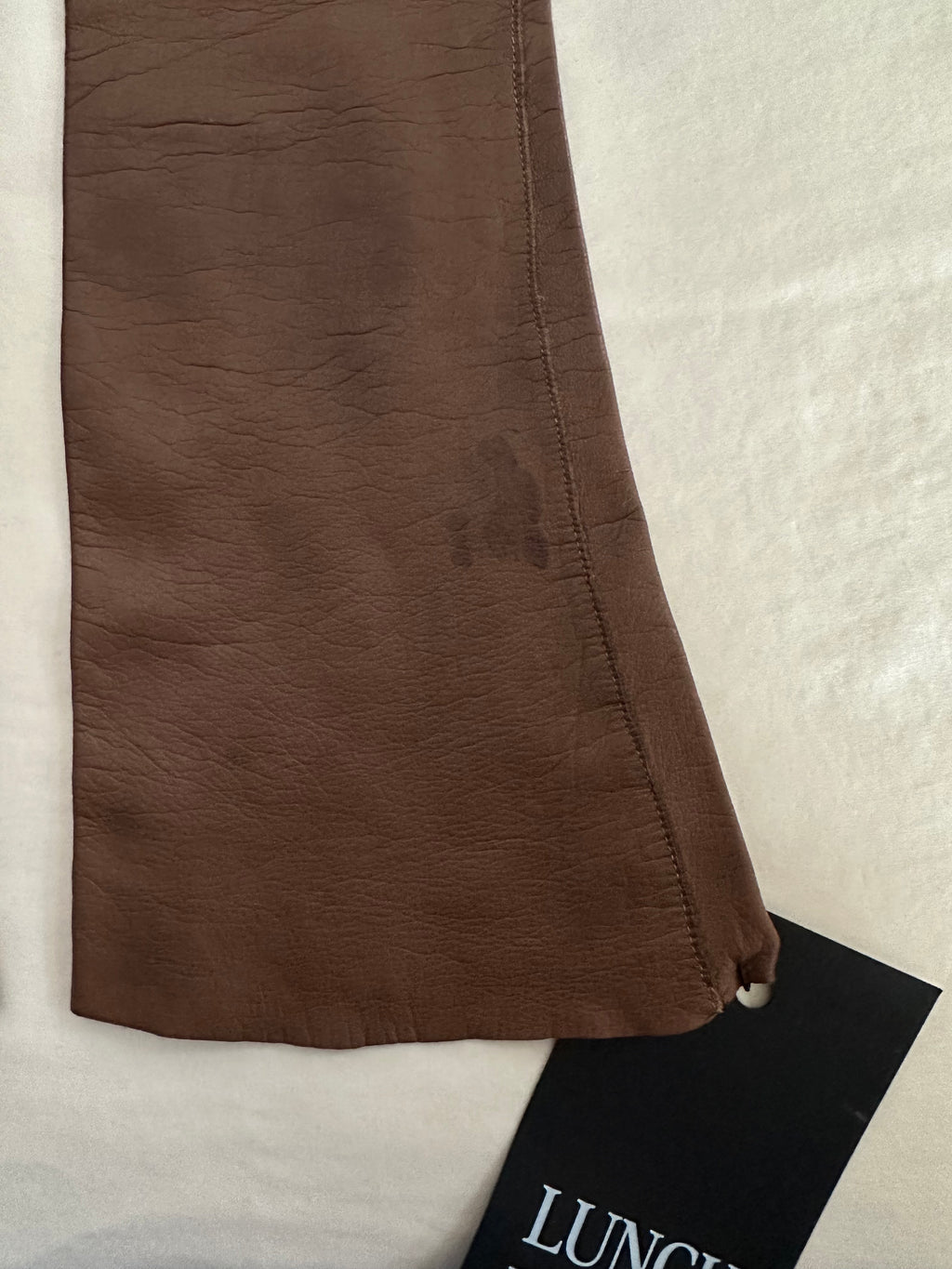 Brown Caresskid Leather Opera Gloves by Superb