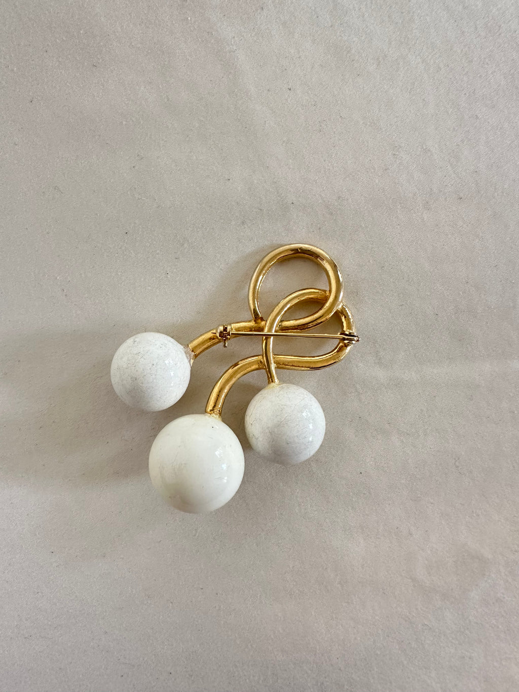 Abstract Triple Orb Brooch