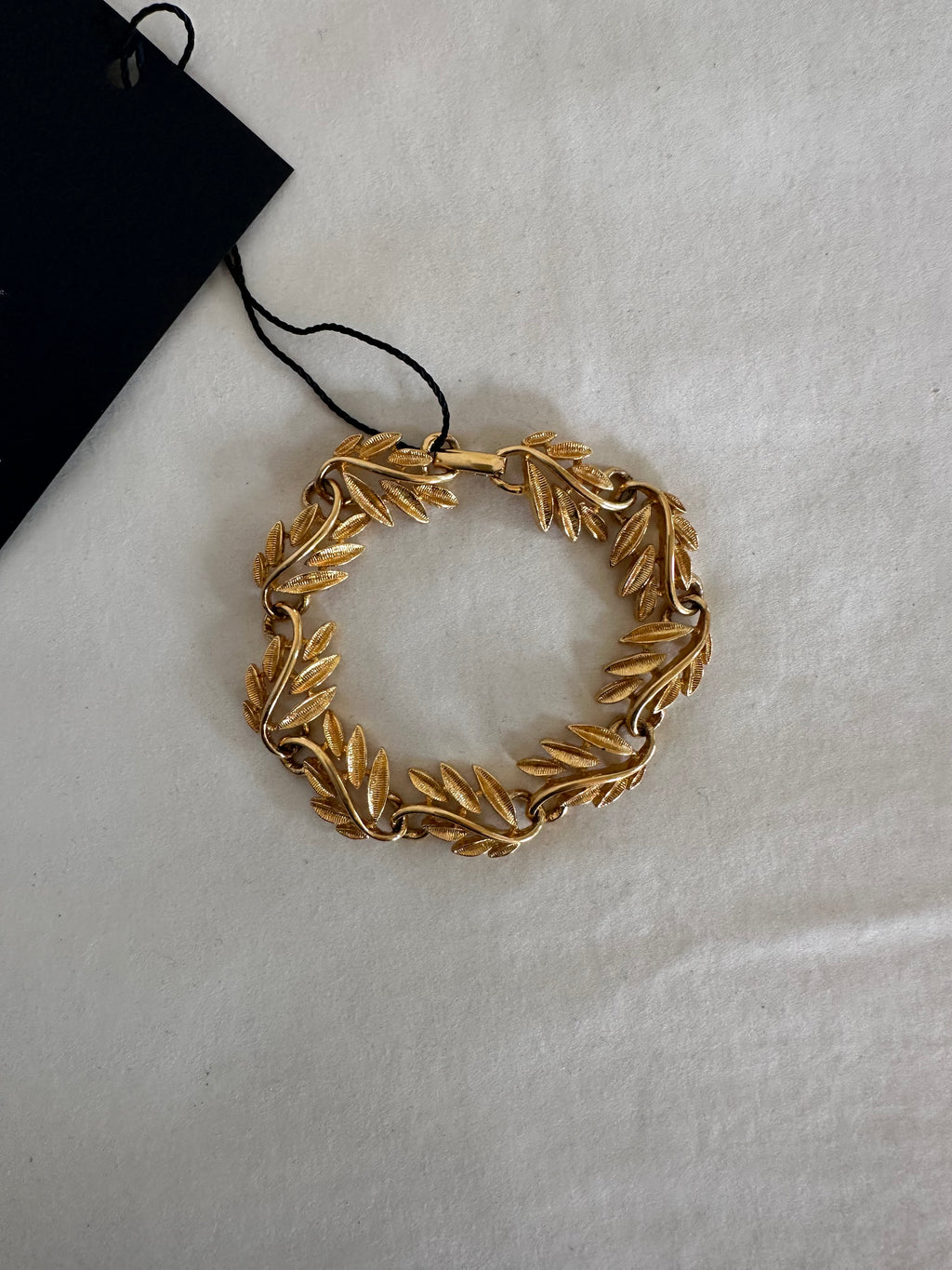 Napier Gold-Tone Leaf Link Bracelet