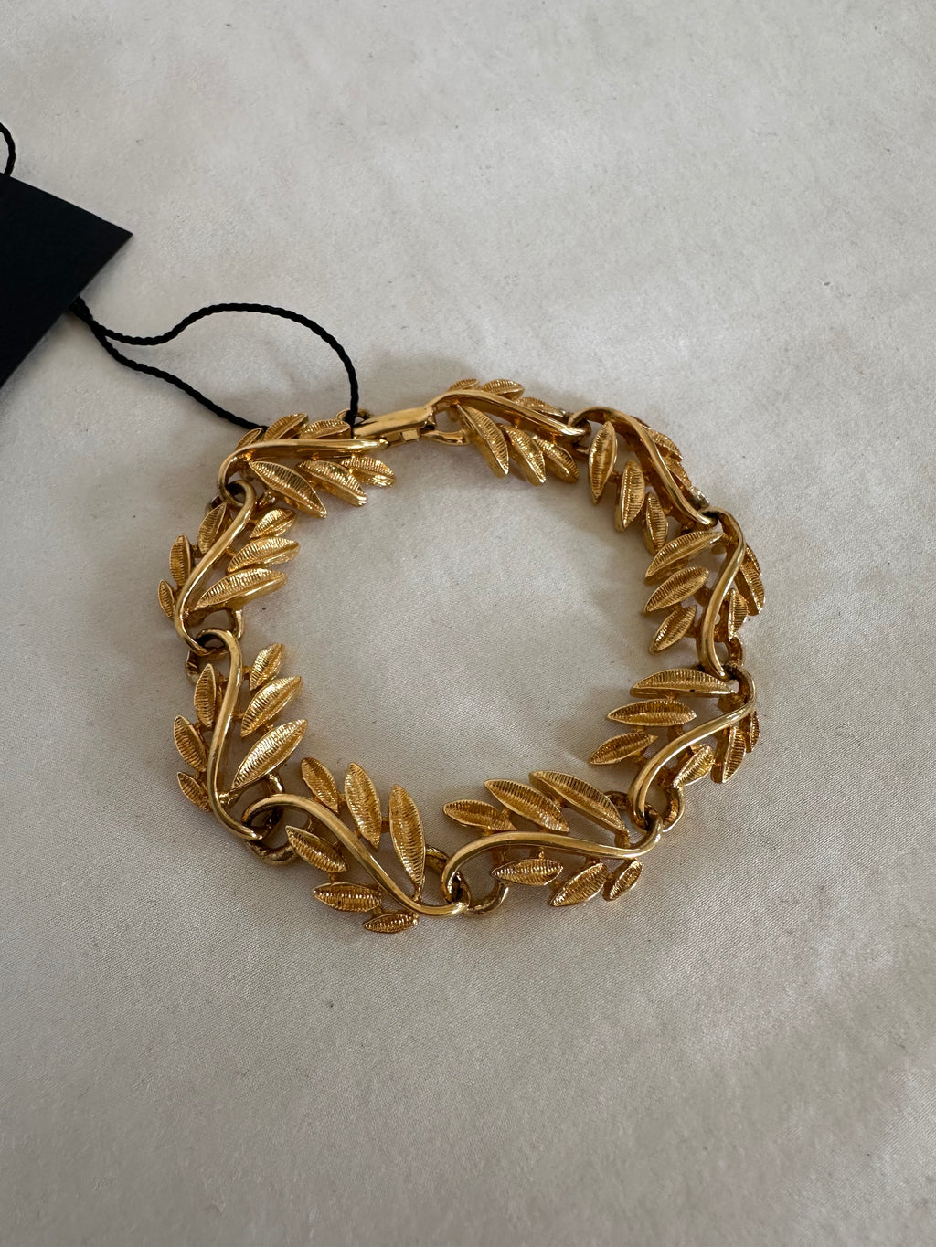 Napier Gold-Tone Leaf Link Bracelet