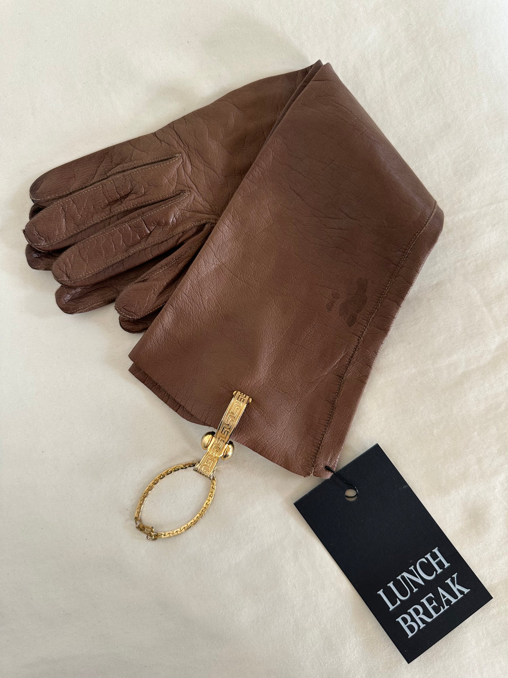 Vintage Gold-Tone Glove Clip