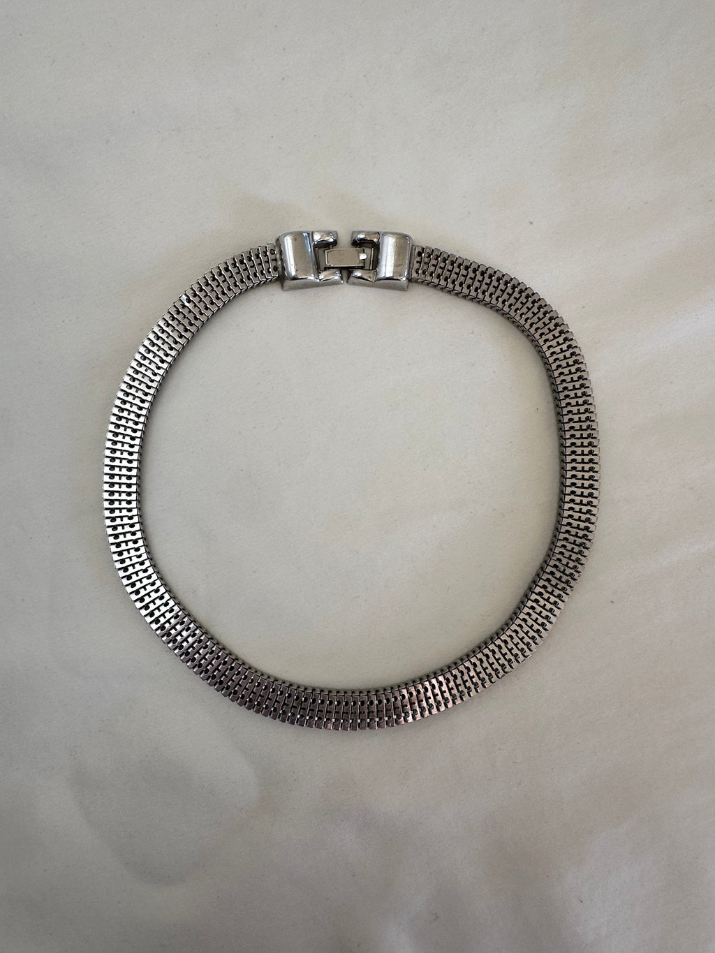 Kara Silver-Tone Mesh Choker