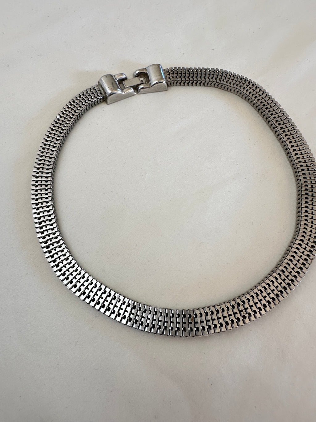 Kara Silver-Tone Mesh Choker