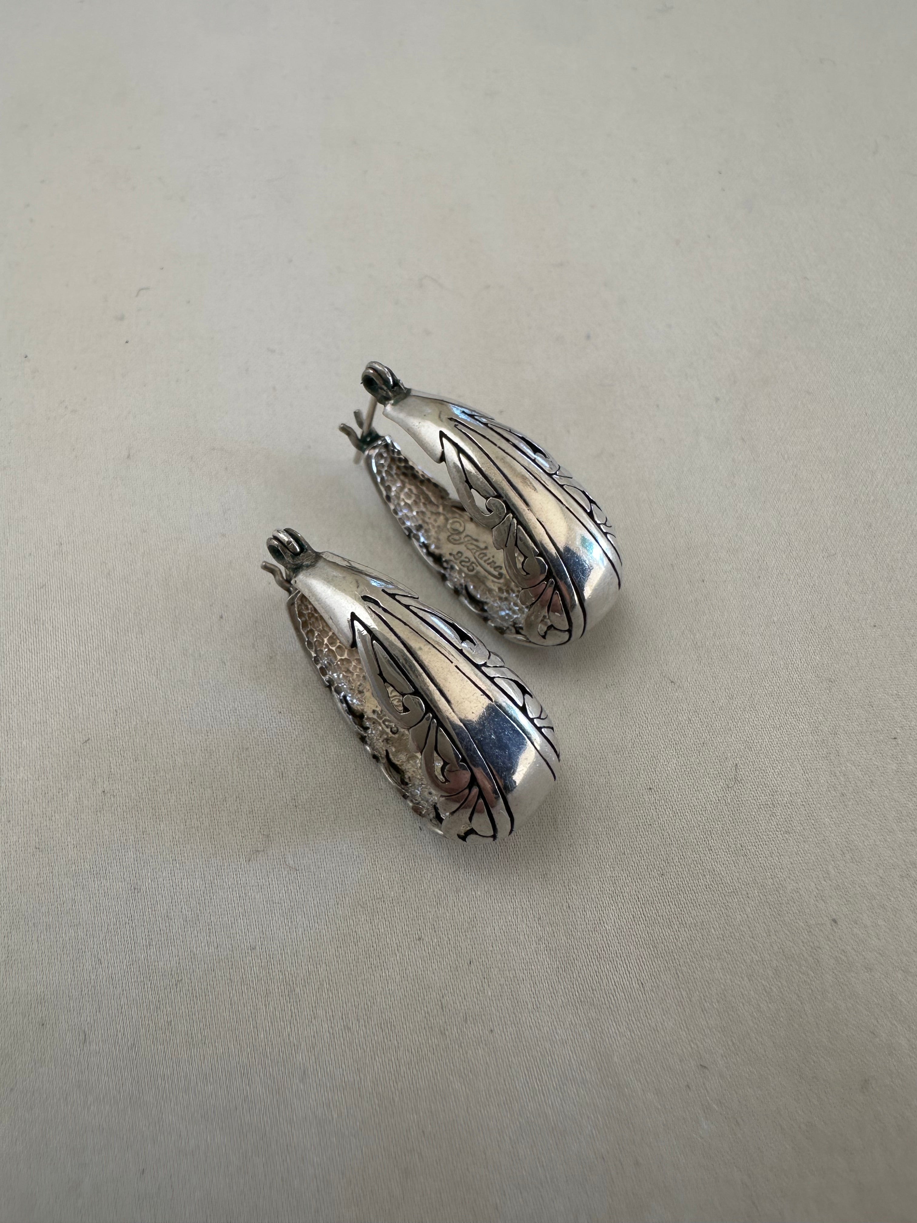 Jezlaine Sterling Silver Hoops