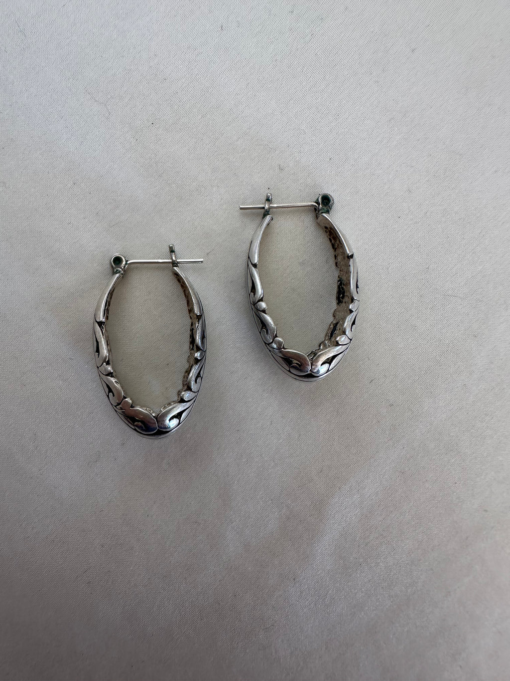 Jezlaine Sterling Silver Hoops