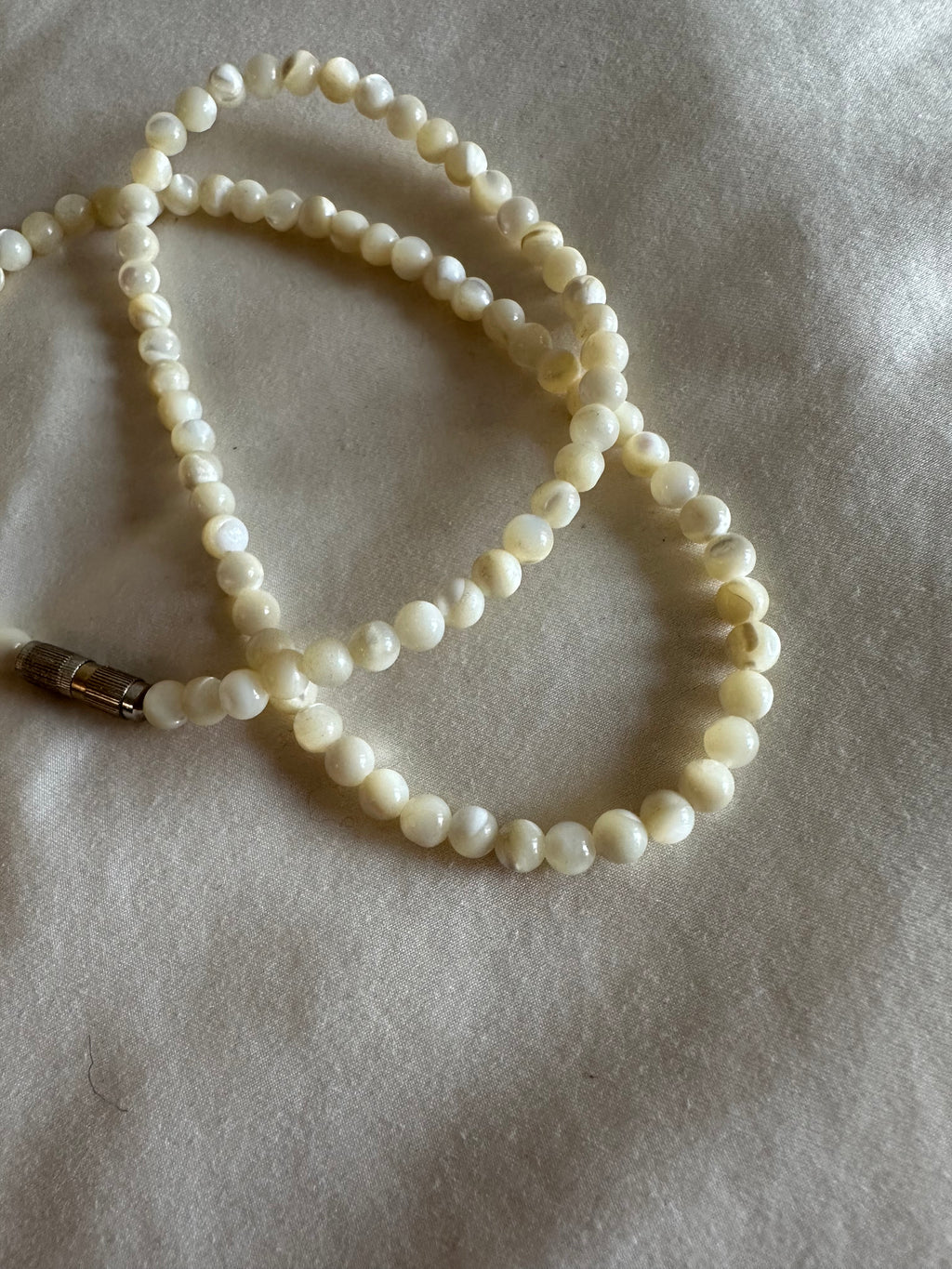 Mother-of-Pearl Beaded Necklace