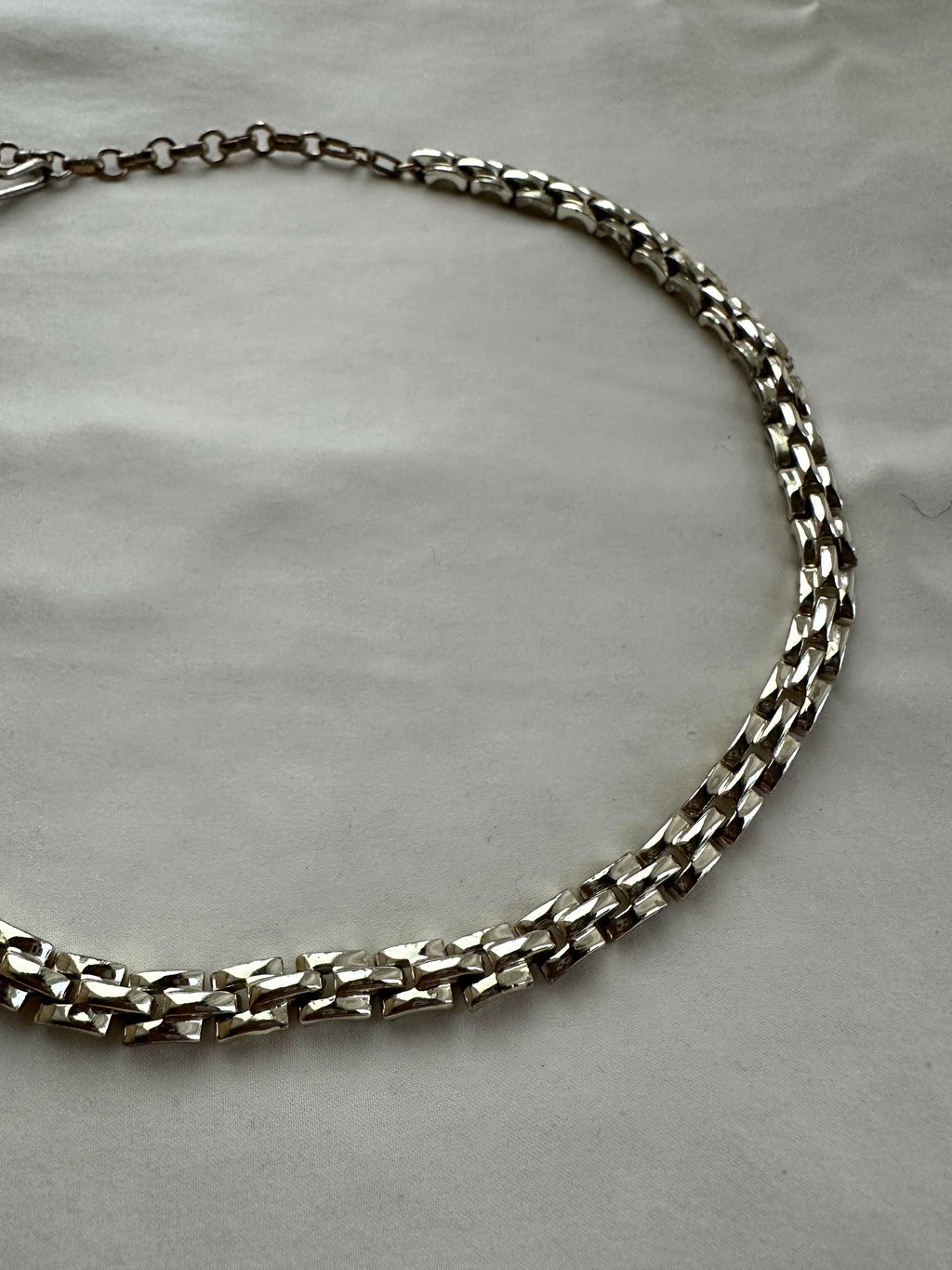 Coro Silver-Tone Chain Necklace