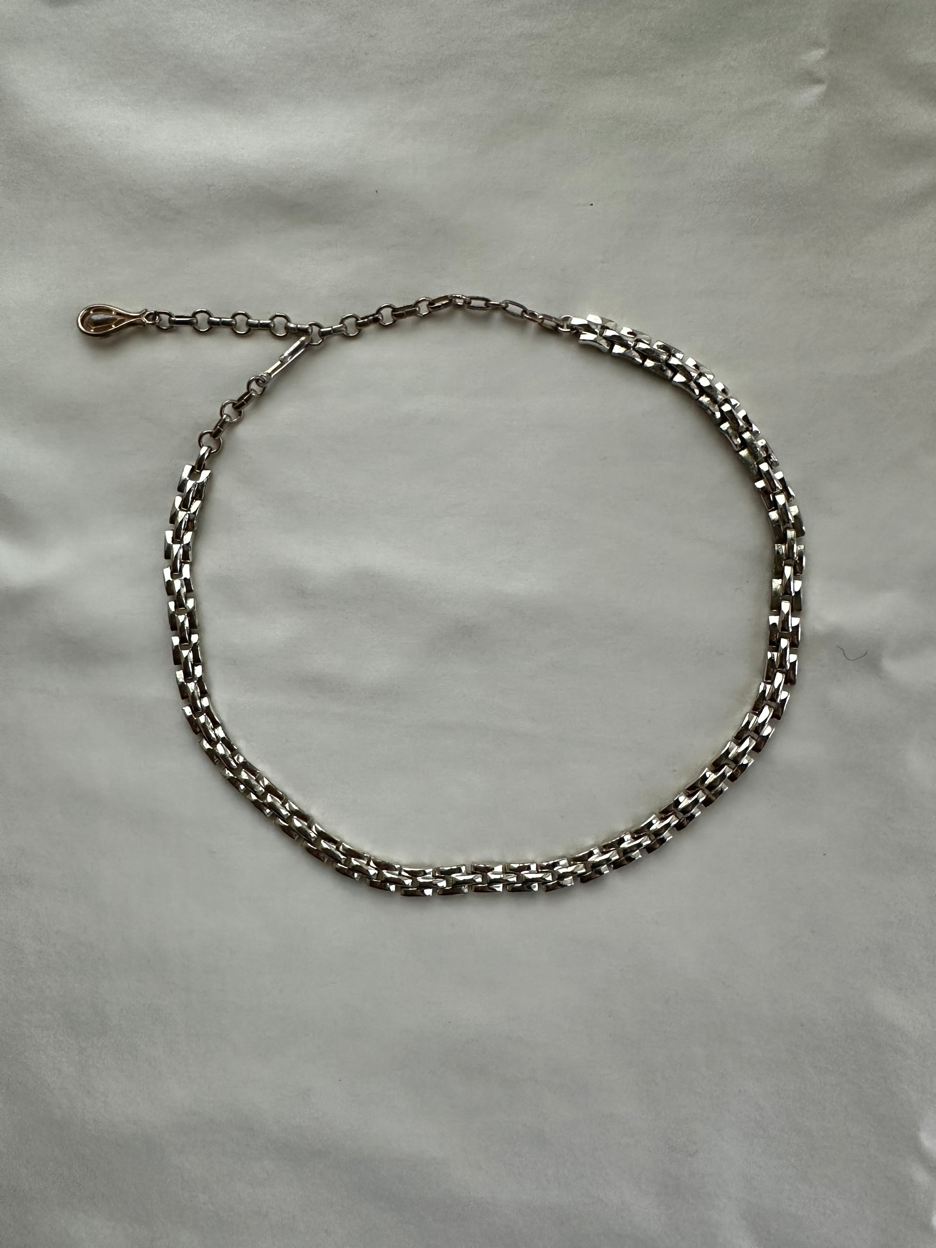 Coro Silver-Tone Chain Necklace