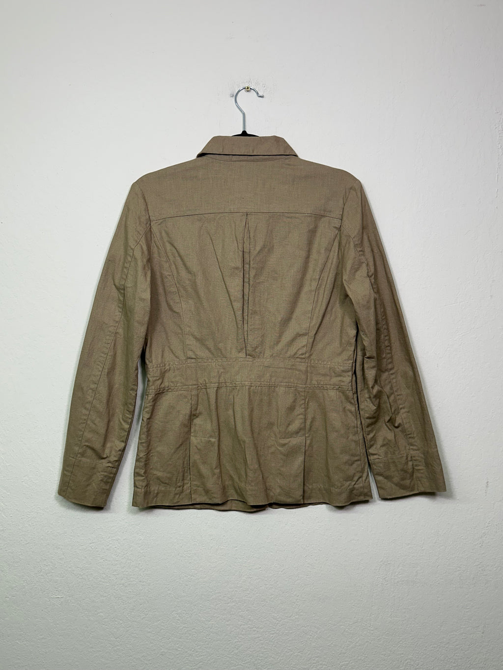 Linen-Blend Utility Jacket