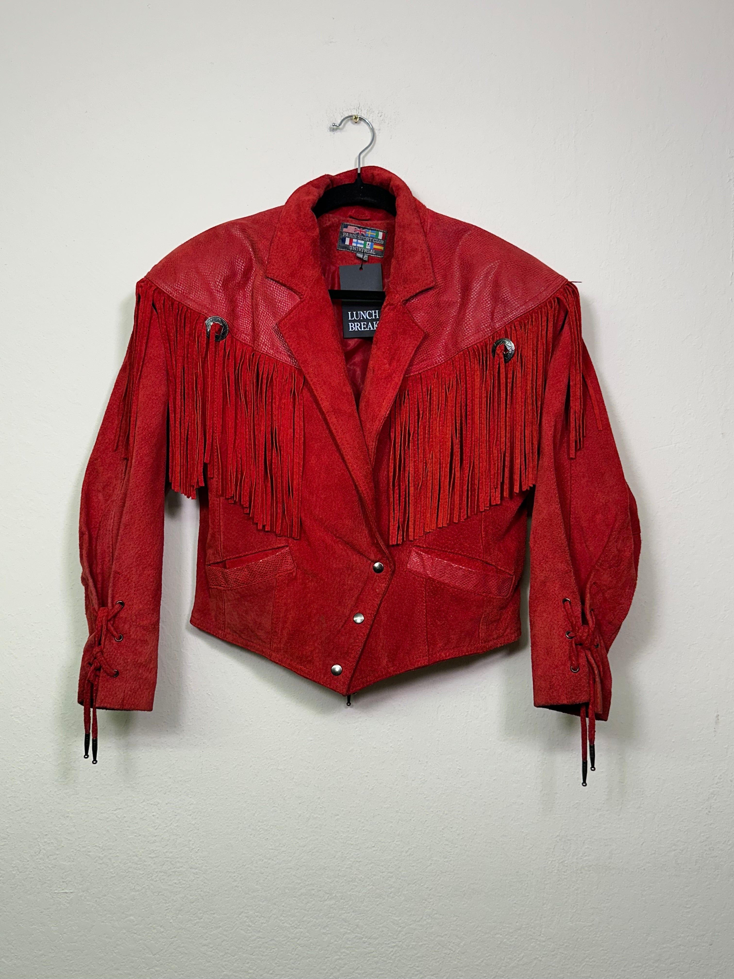 Western Fringe Leather Jacket