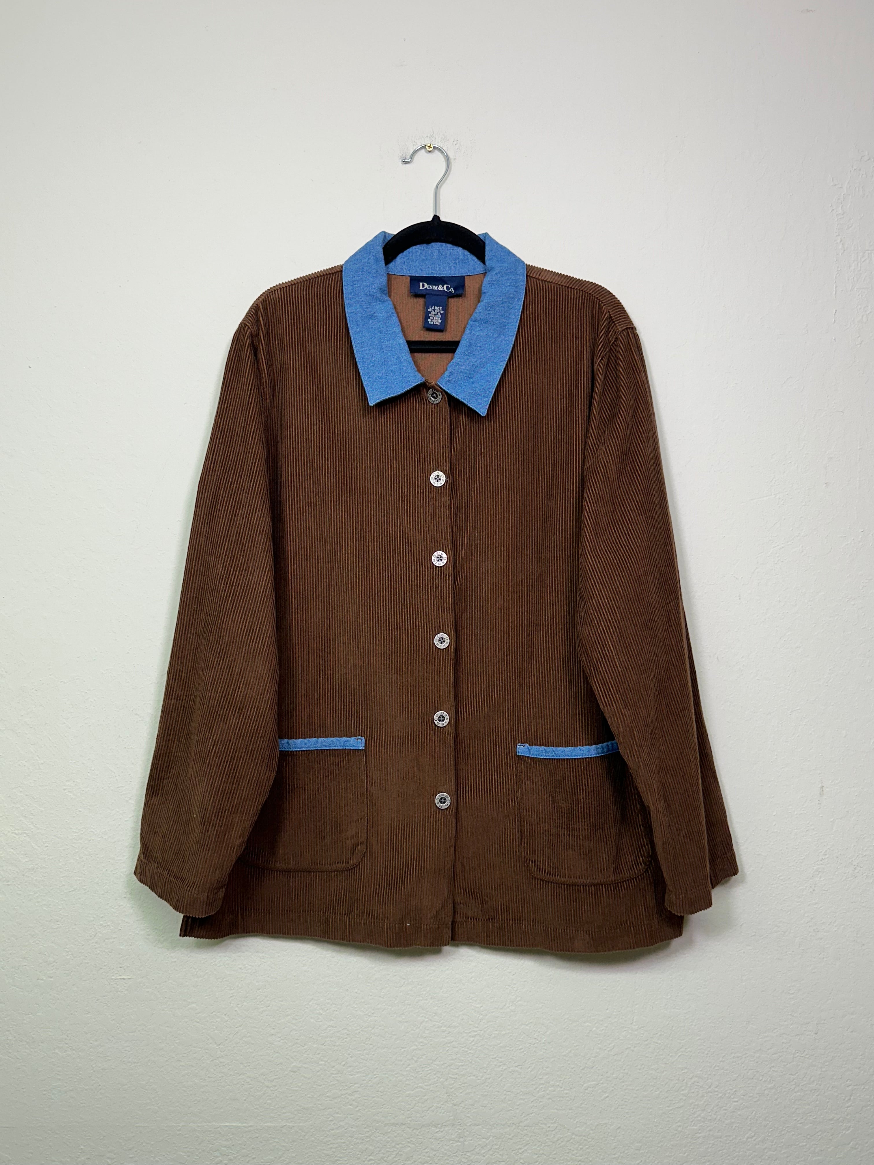 Corduroy Button-Up Jacket
