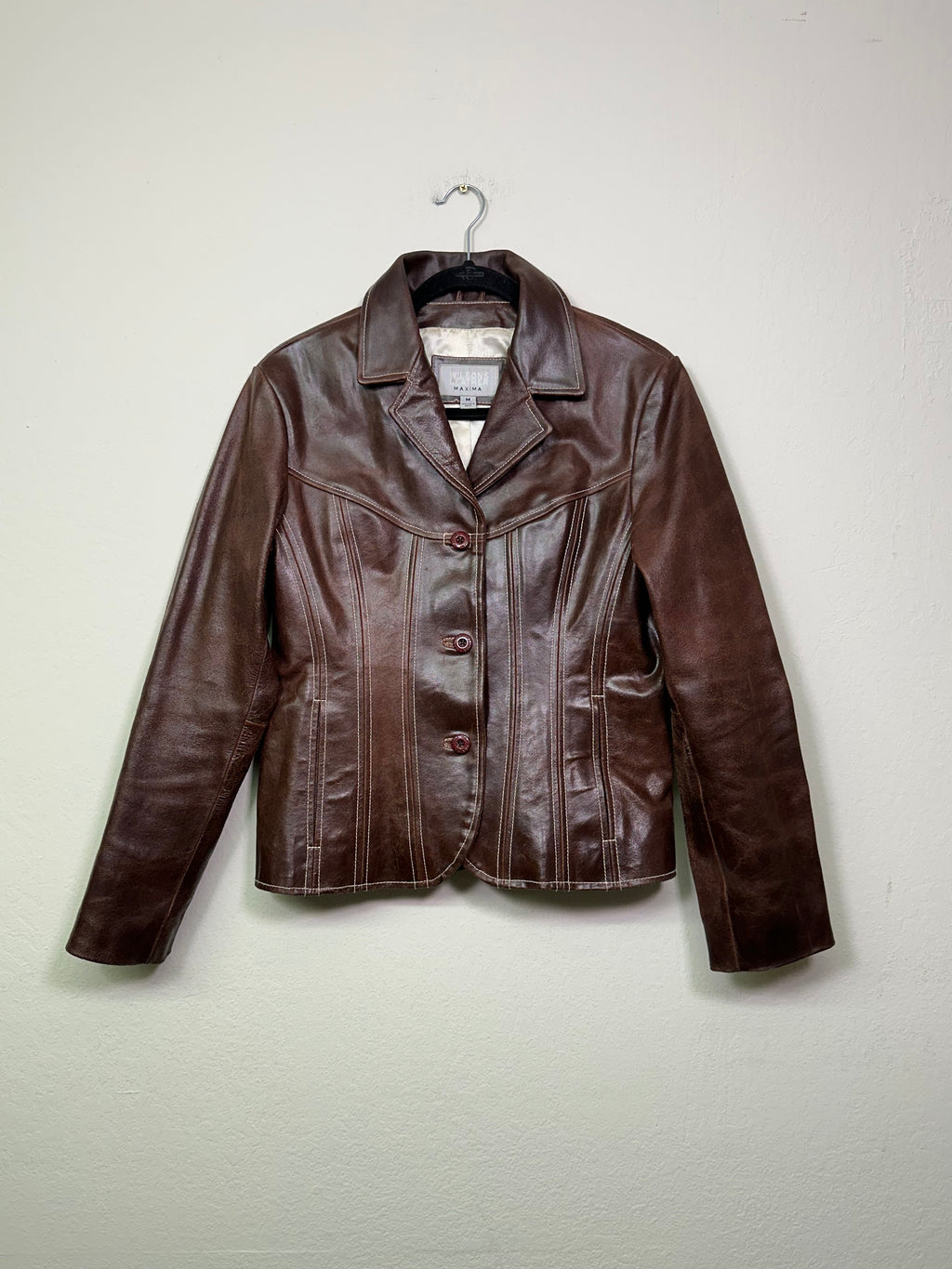 Wilson’s Maxima Brown Leather Jacket