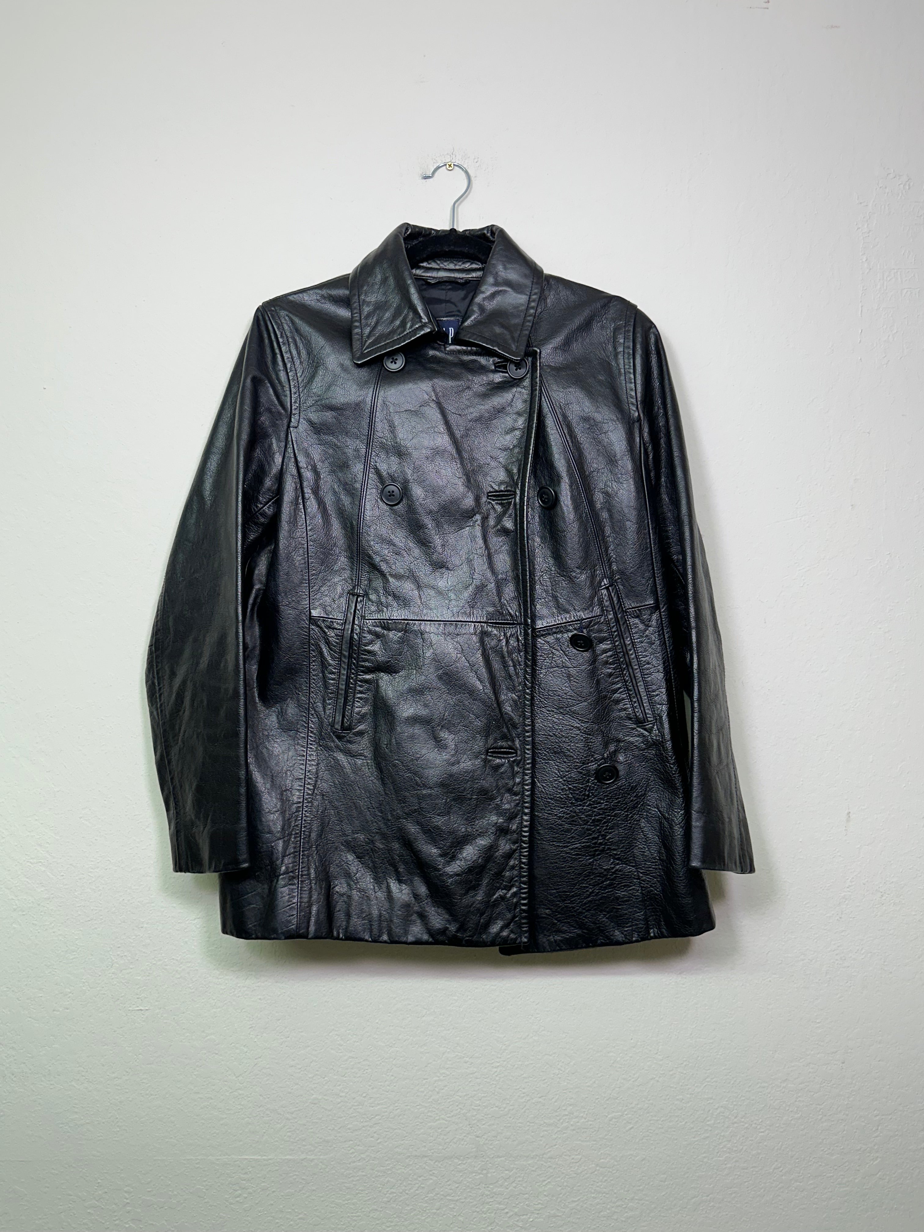 2002 GAP Double-Breasted Leather Jacket