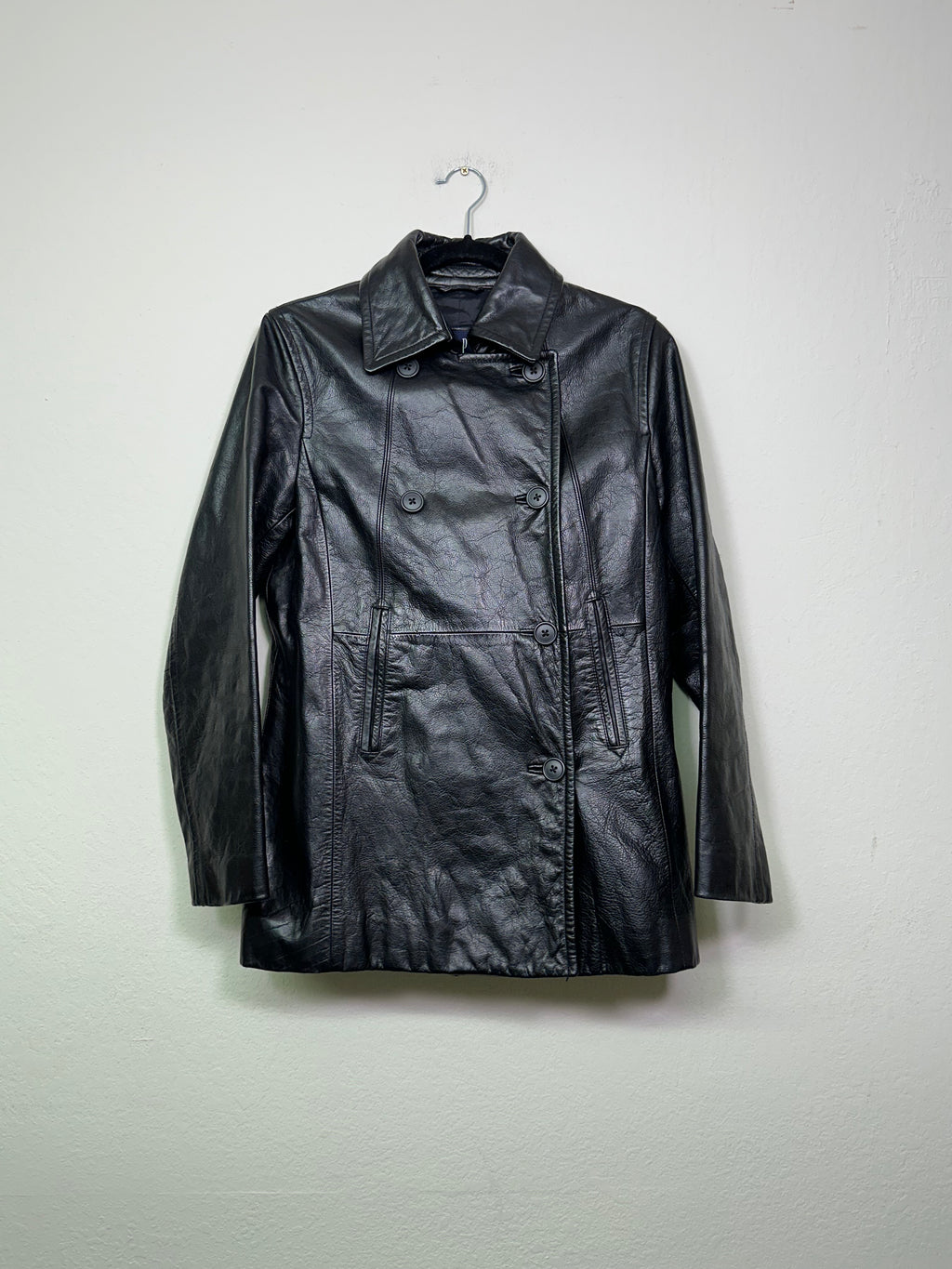 2002 GAP Double-Breasted Leather Jacket