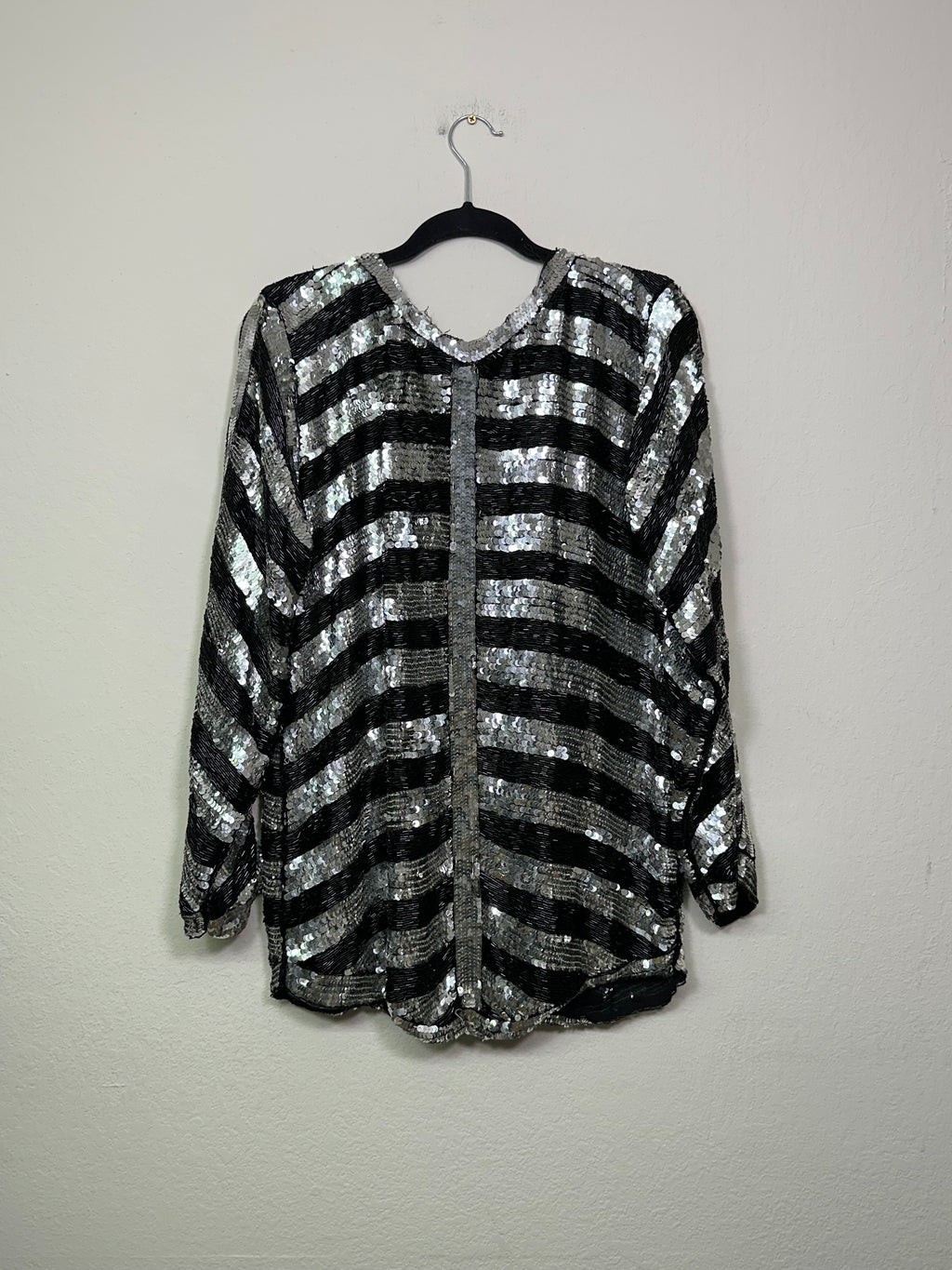 Tan-Chho Silk Sequin Cardigan