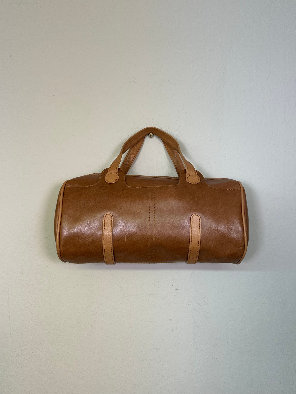 Leather Barrel Bag