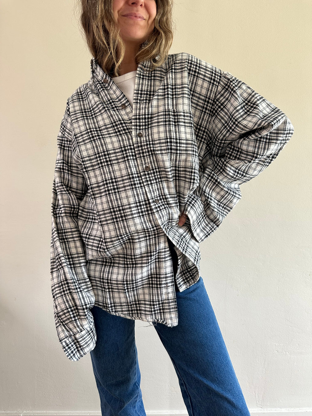 Vintage Plaid Flannel Shirt
