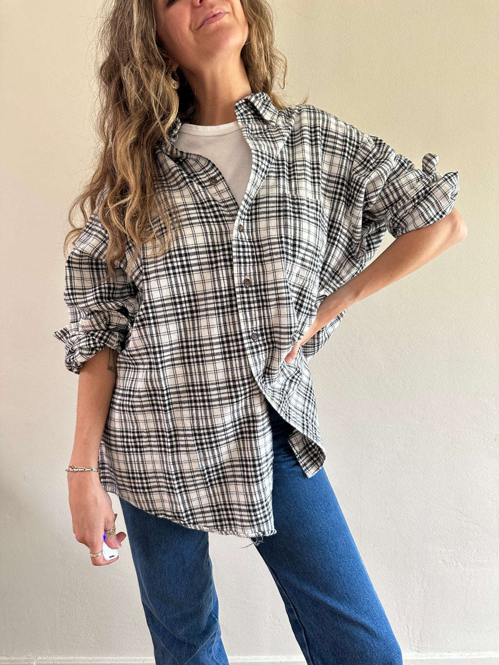 Vintage Plaid Flannel Shirt