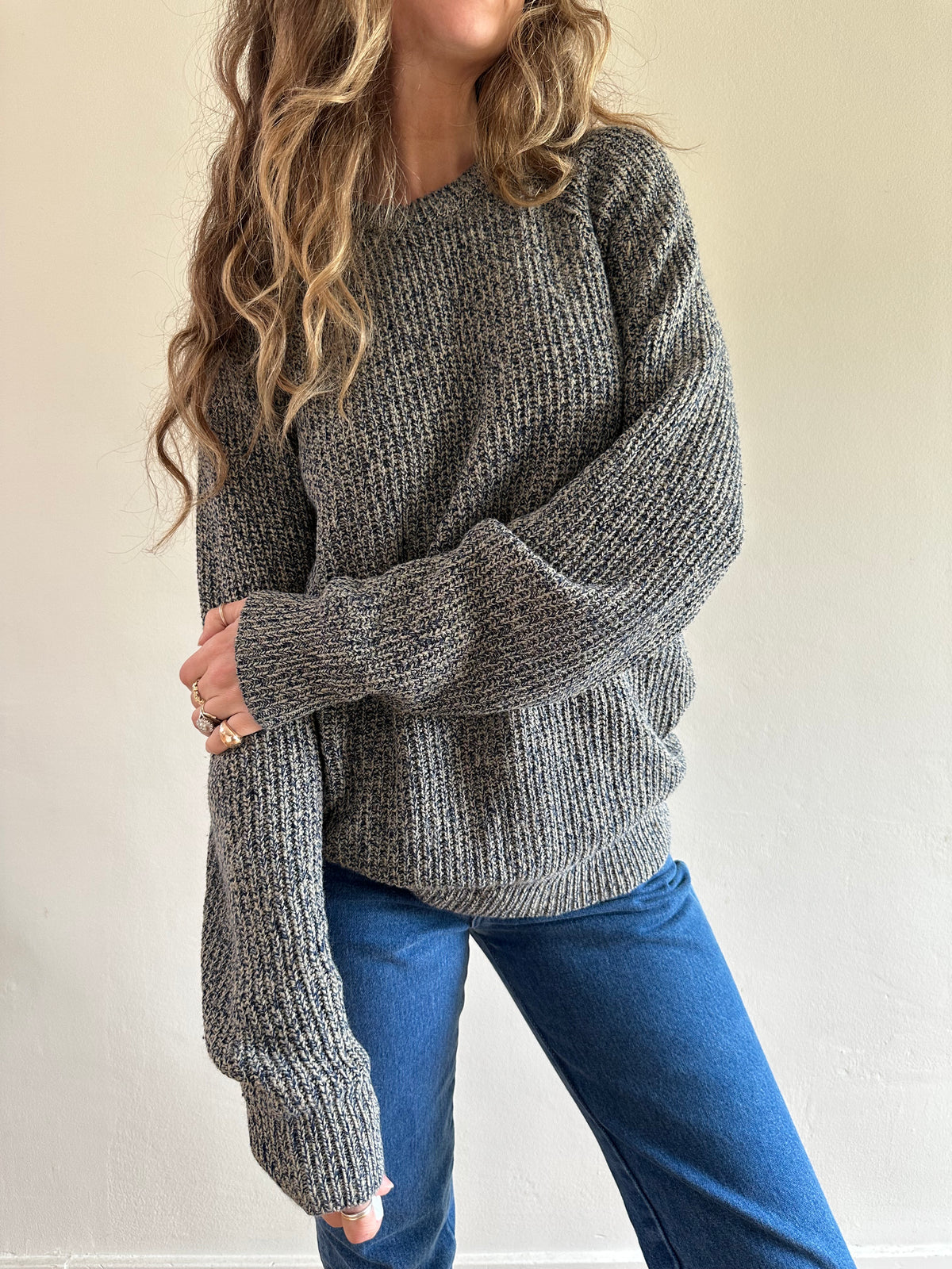 Marled Knit Sweater