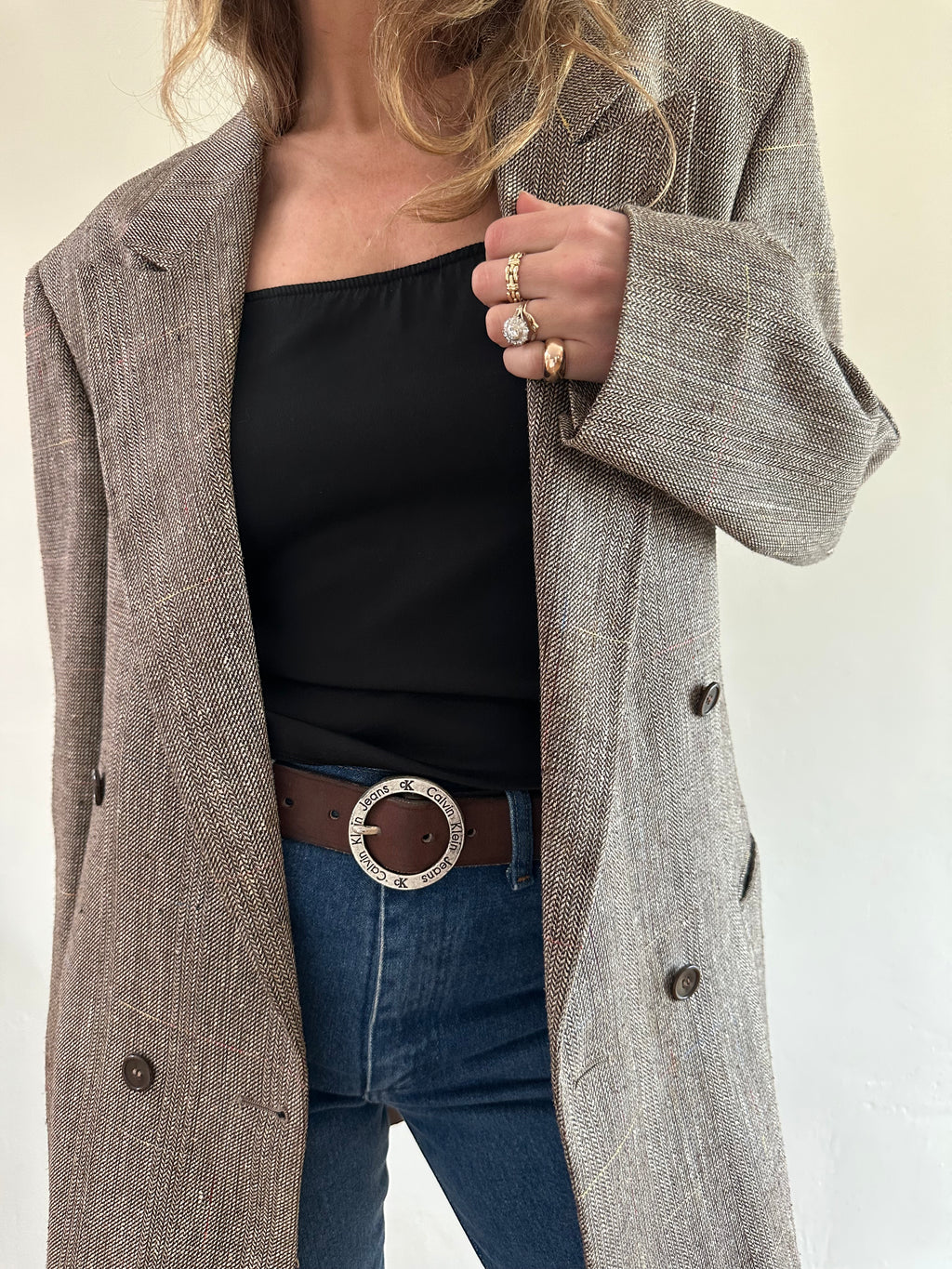 Machiarelli Double-Breasted Blazer