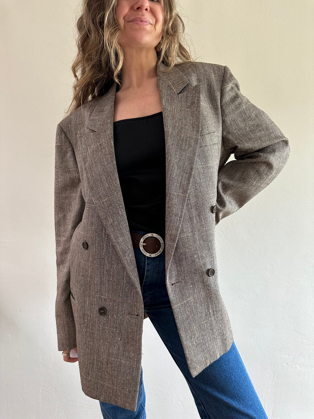 Machiarelli Double-Breasted Blazer