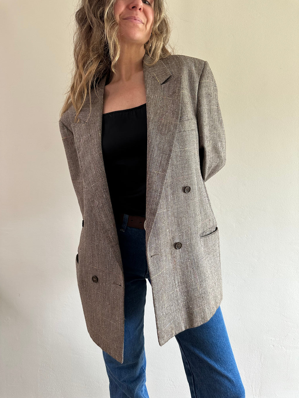 Machiarelli Double-Breasted Blazer