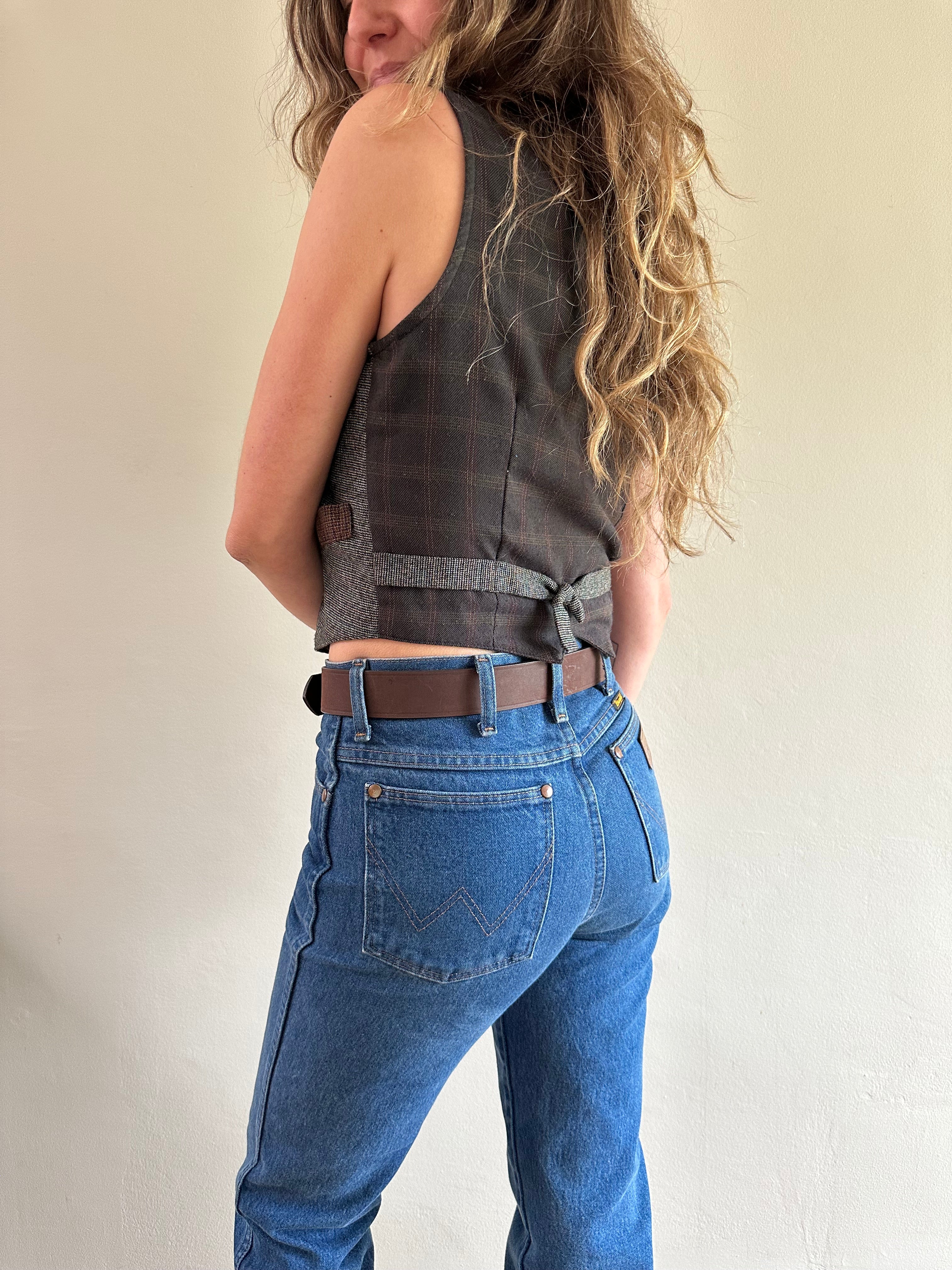 Patchwork Vest & Blazer Set