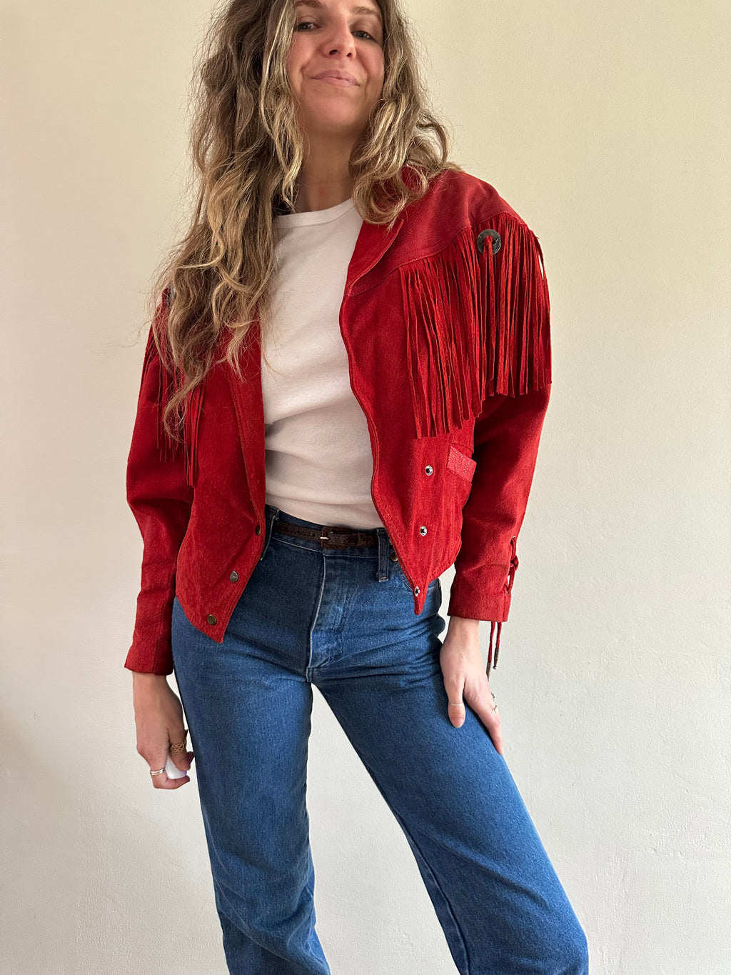 Western Fringe Leather Jacket