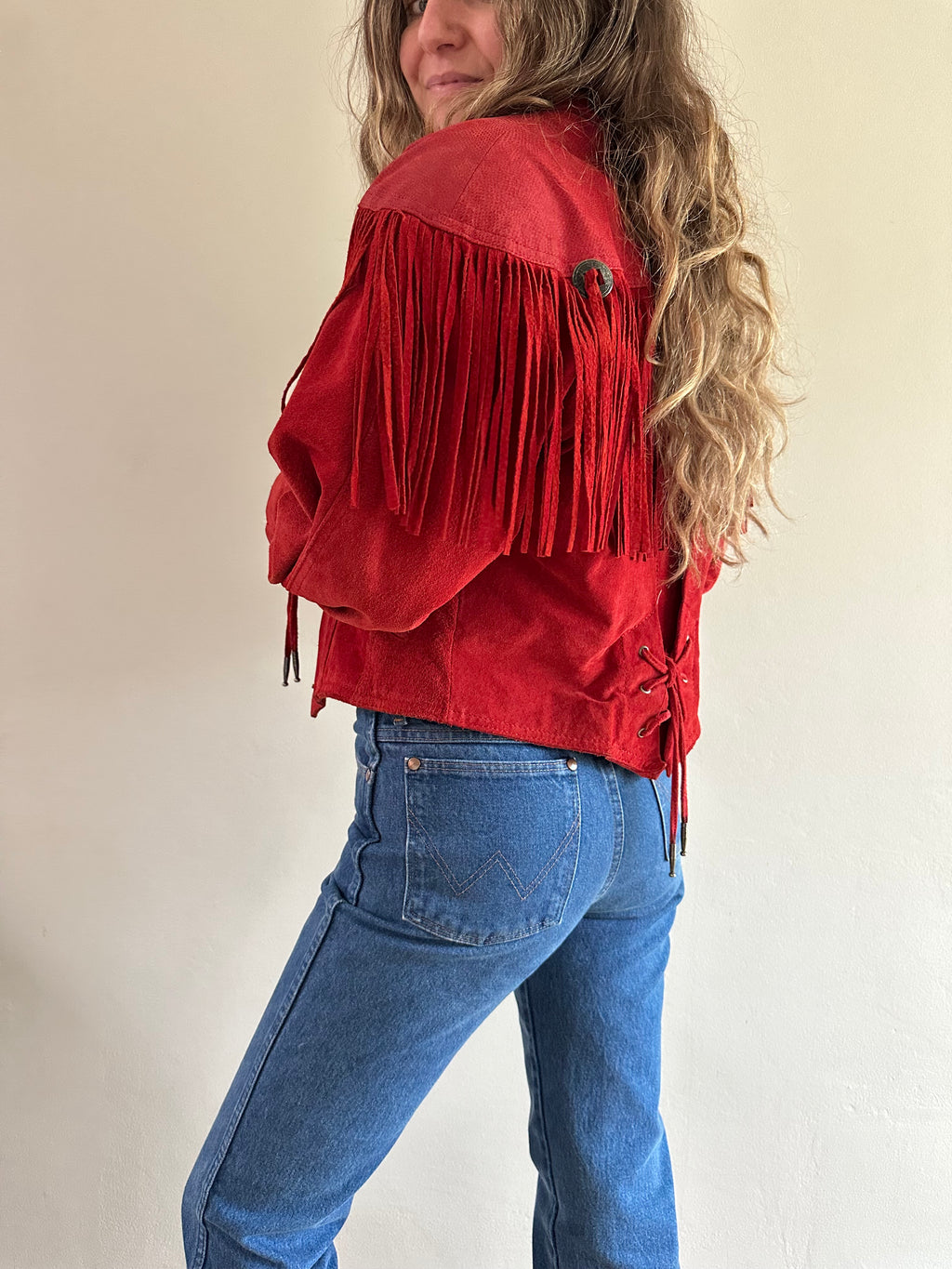 Western Fringe Leather Jacket