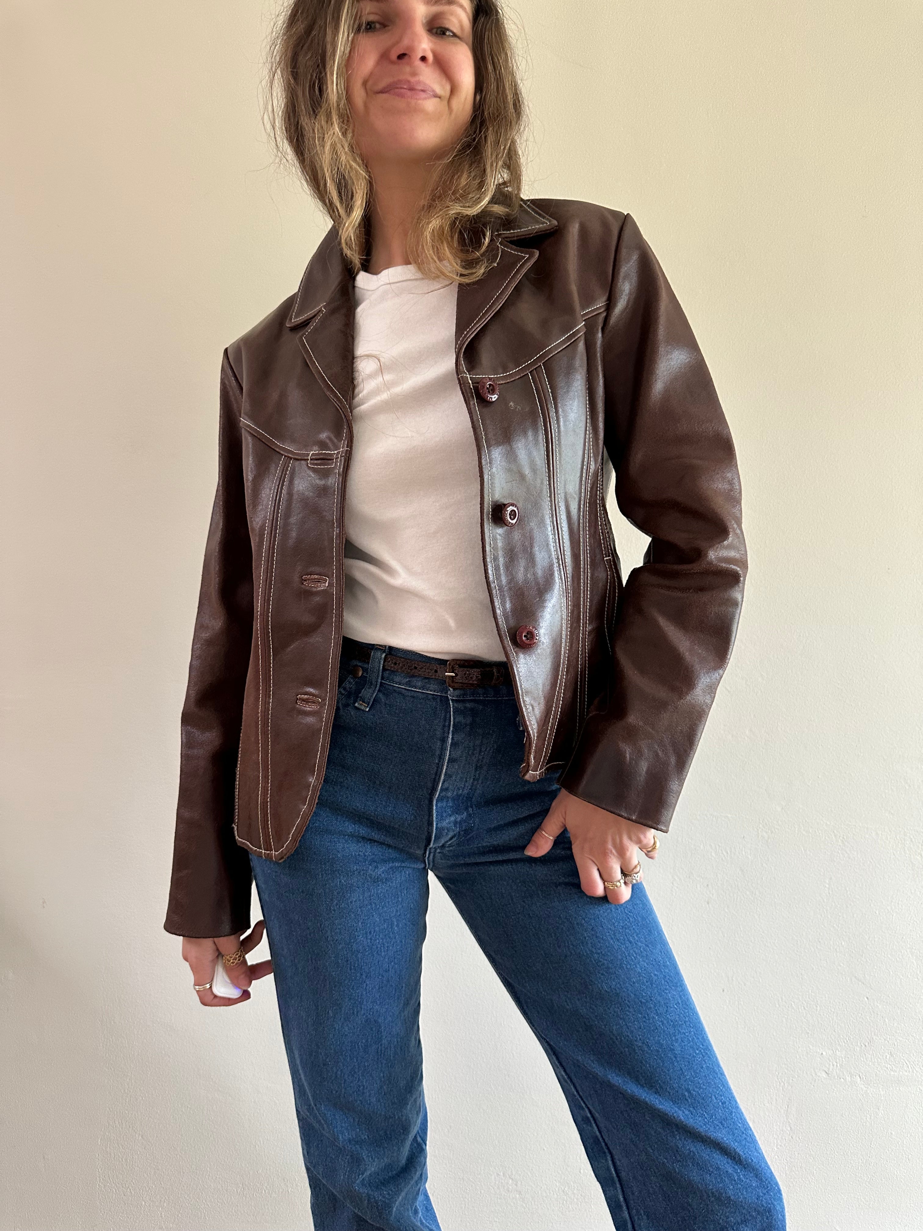 Wilson’s Maxima Brown Leather Jacket