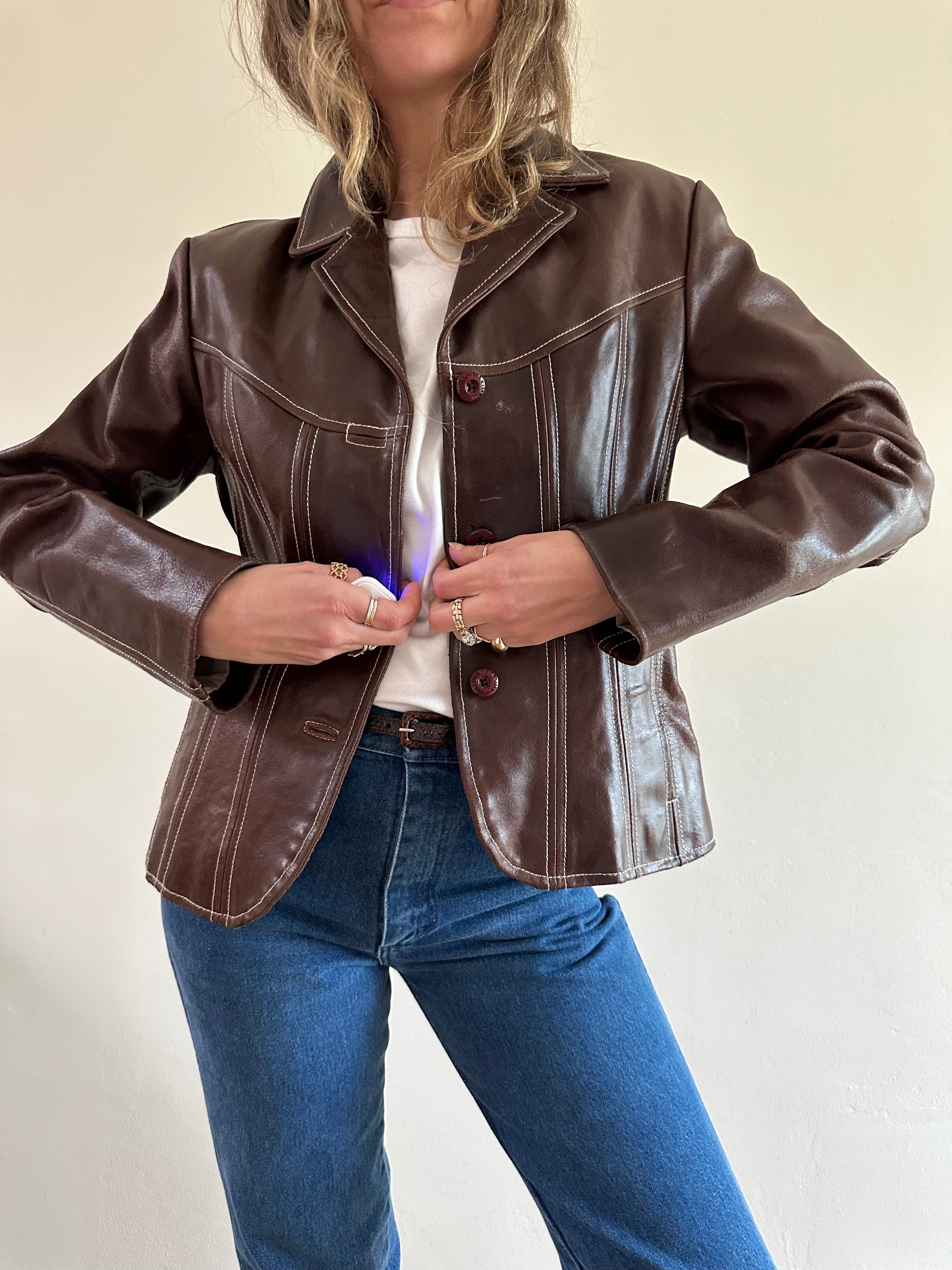Wilson’s Maxima Brown Leather Jacket
