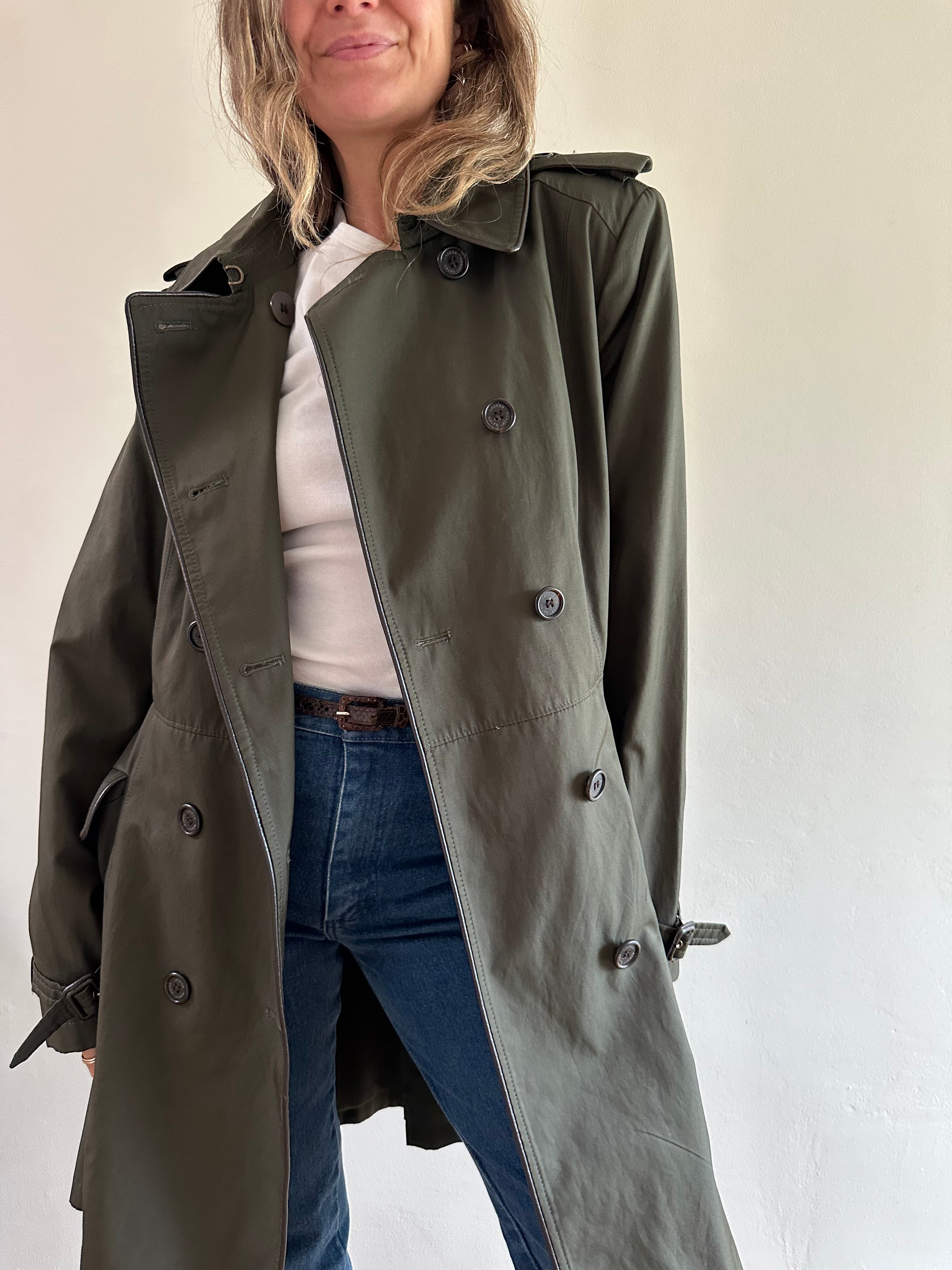Lauren Ralph Lauren Olive Trench Coat