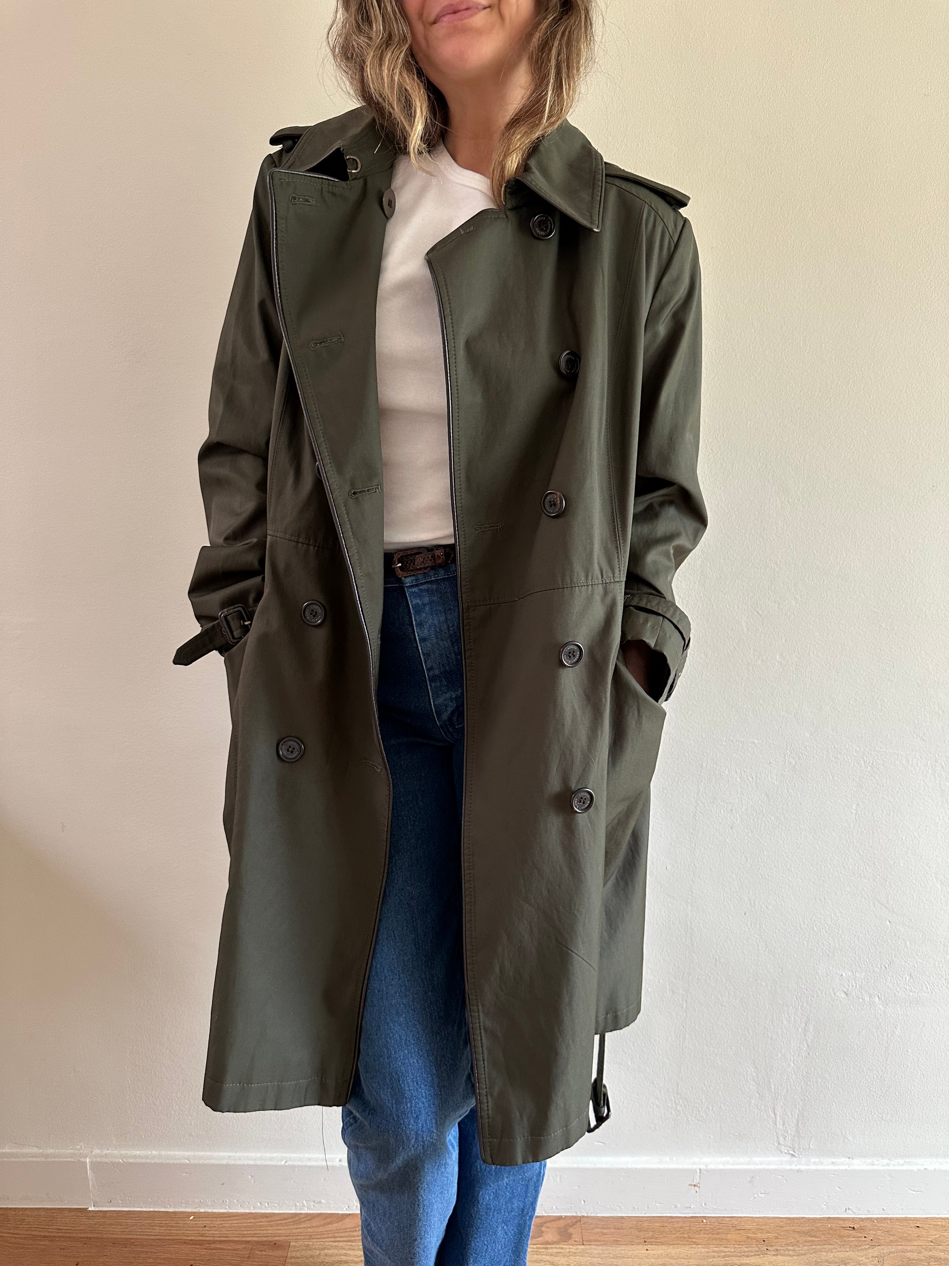 Lauren Ralph Lauren Olive Trench Coat