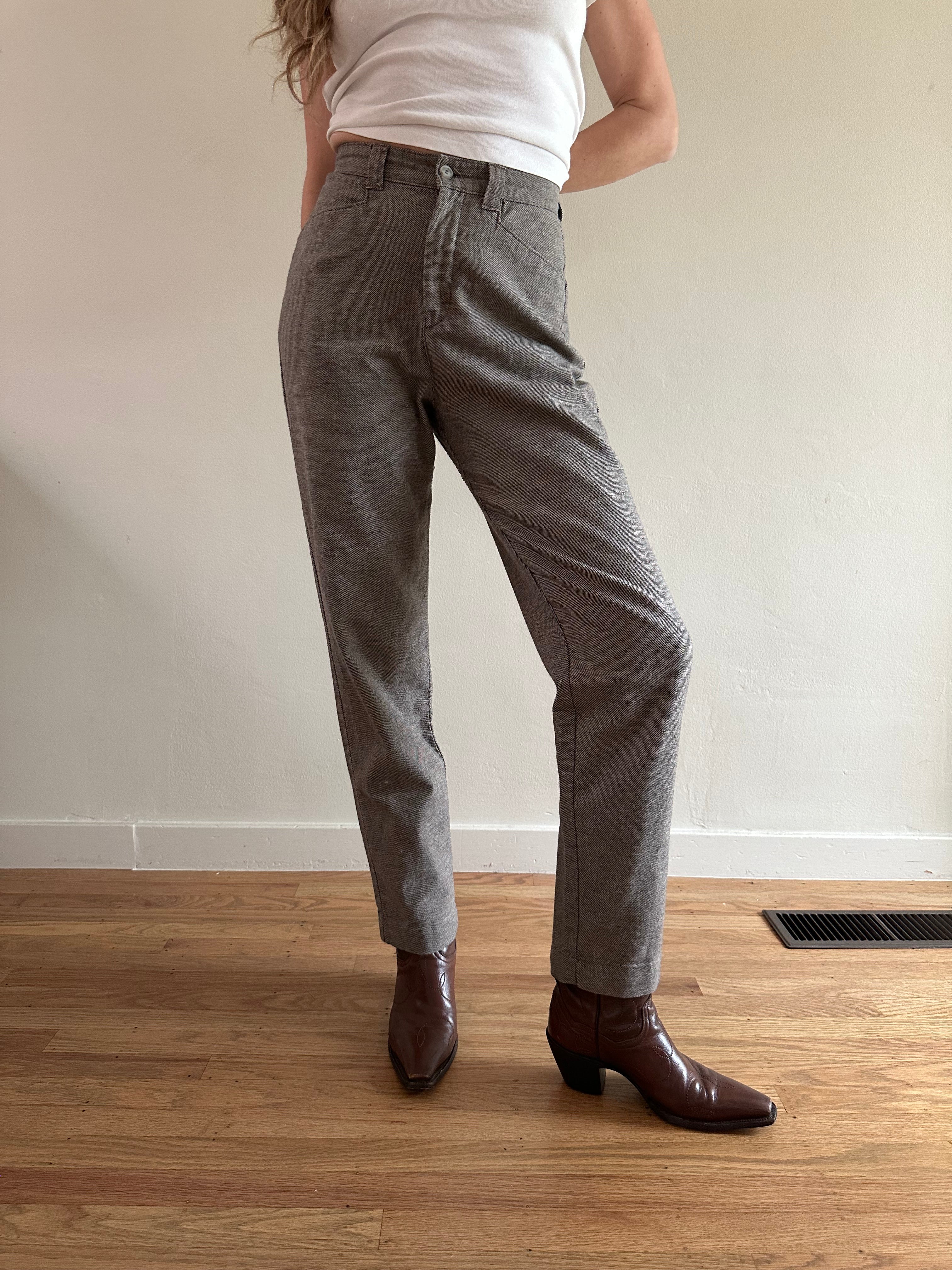 90s Cotton Textured Trouser