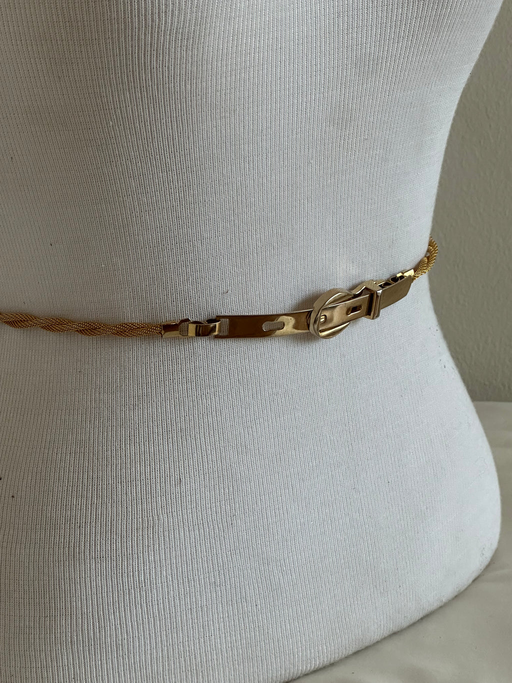 Twisted Mesh Gold-Tone Belt
