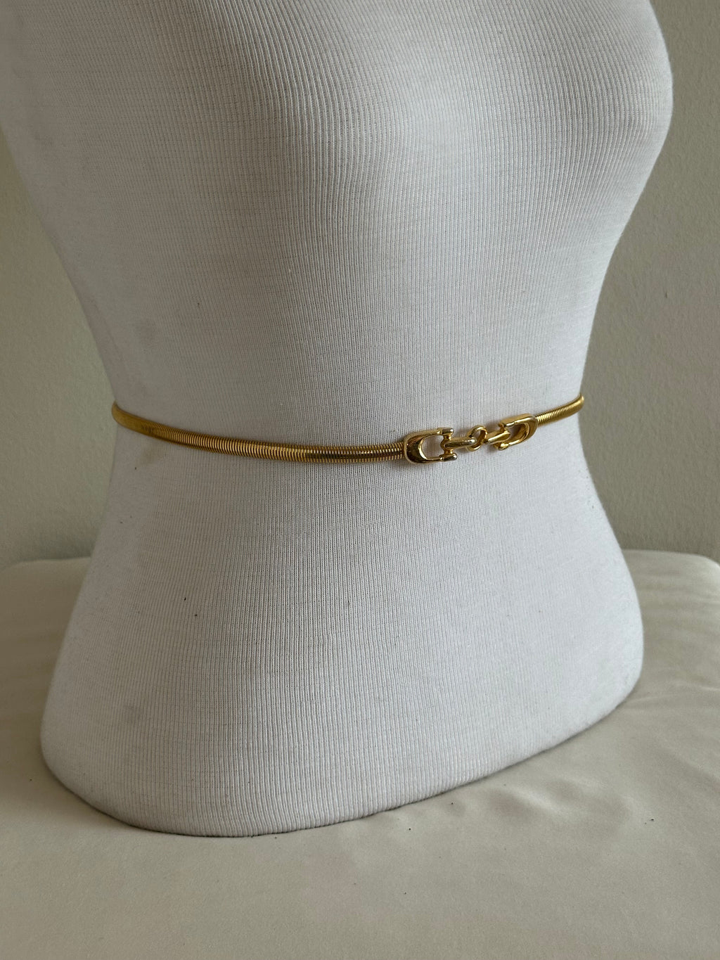 Gold-Tone Stretch Metal Belt