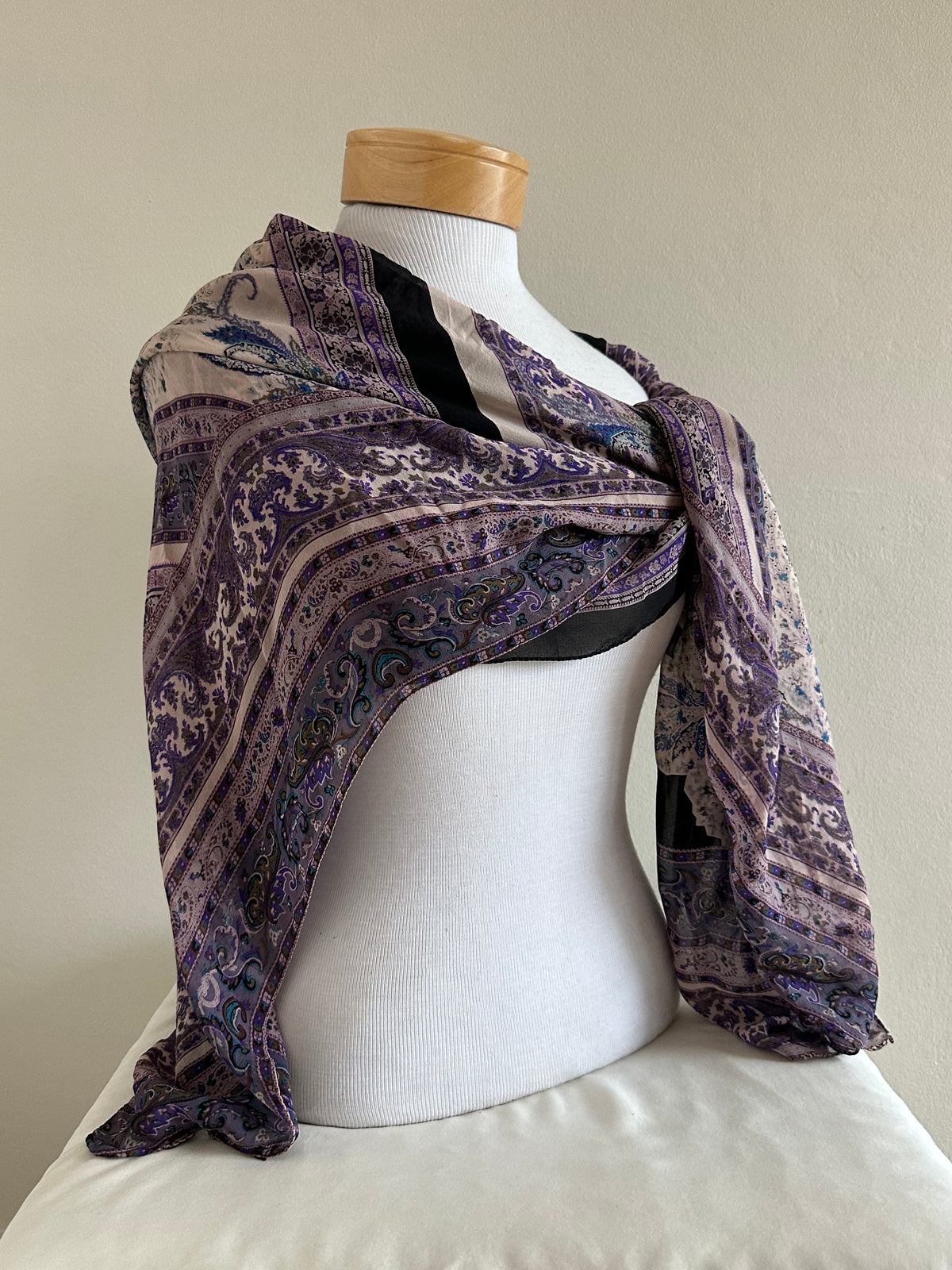 Etro Extra Large Paisley Silk Scarf