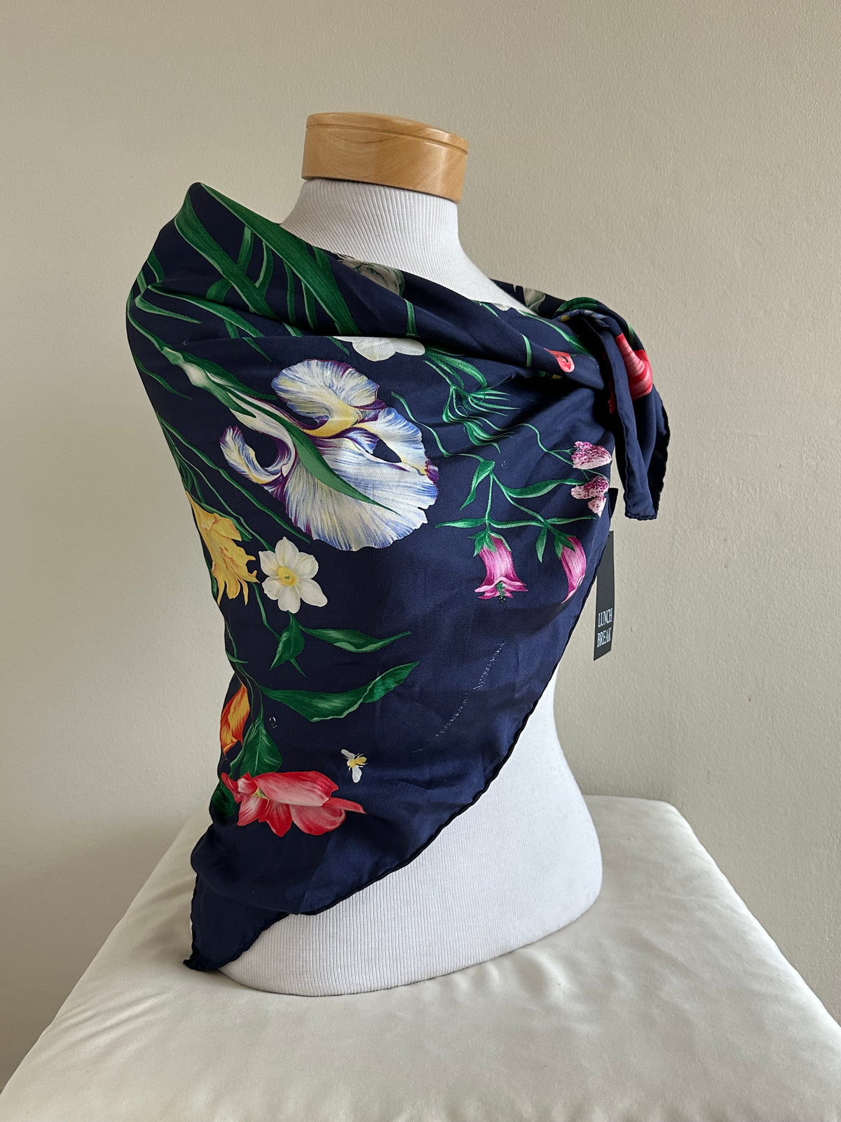 Eximious of London Floral Silk Scarf