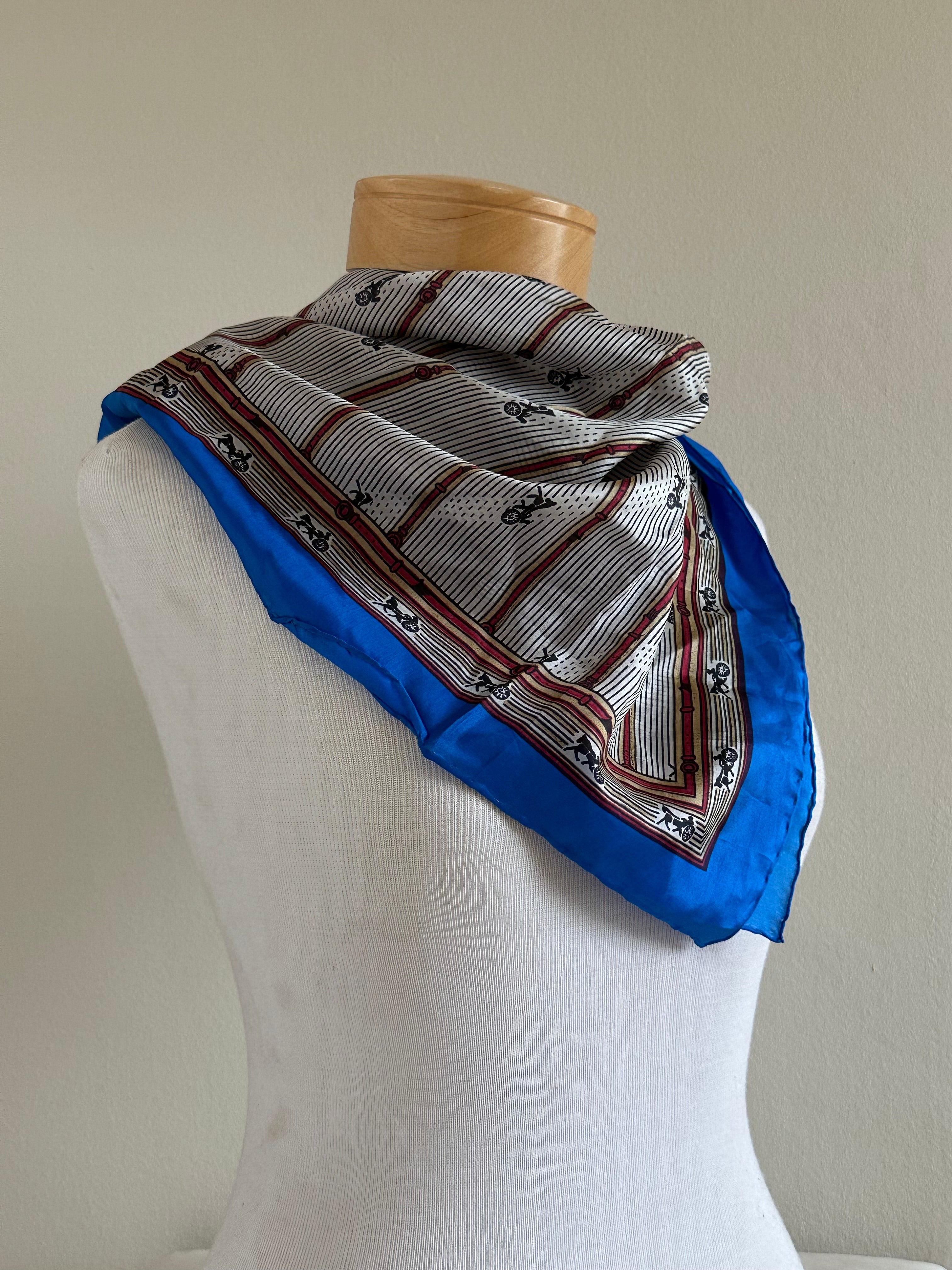 Silk Carriage Print Scarf