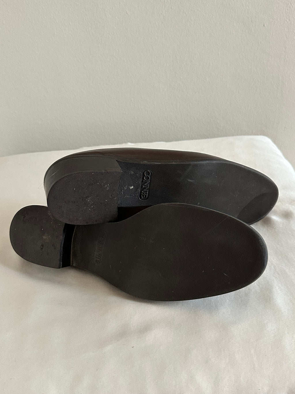 90s Chocolate Brown Leather Mules