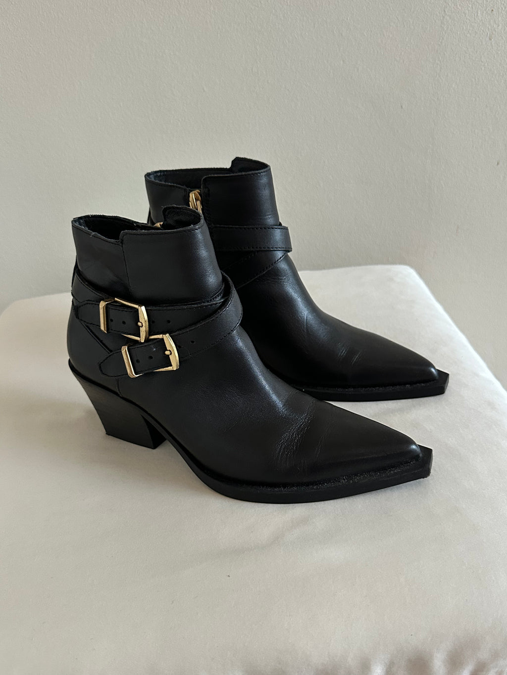 Dolce Vita Leather Western Booties