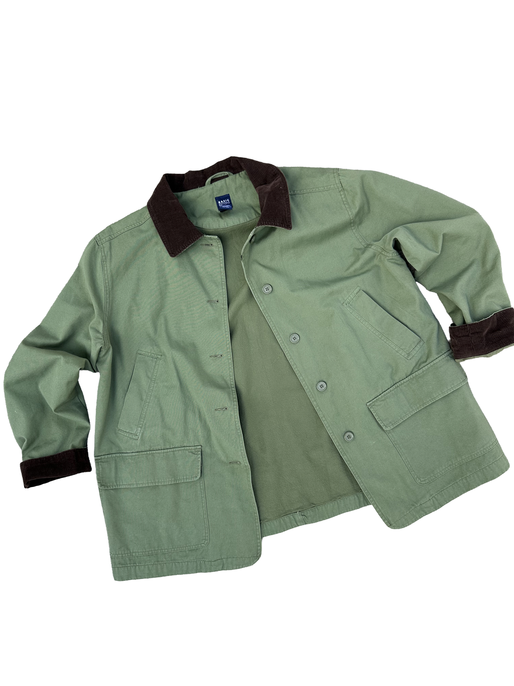 90s Green Cotton Chore Jacket