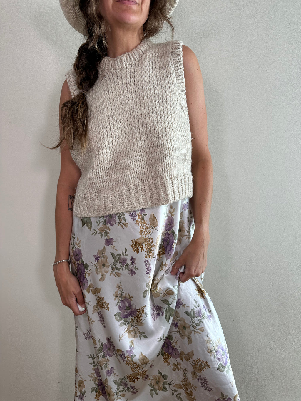 Handmade Knit Layering Tank