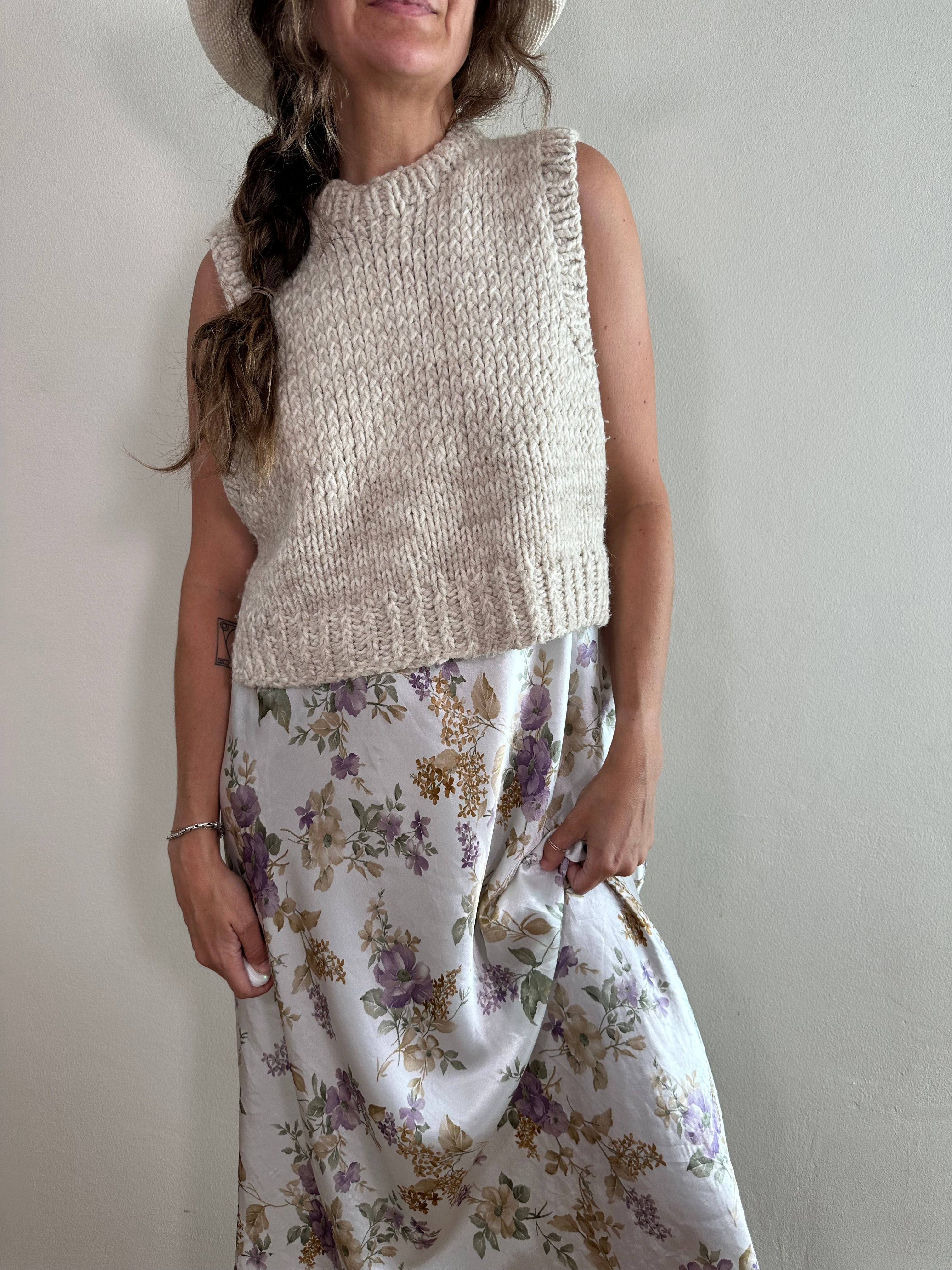 Handmade Knit Layering Tank